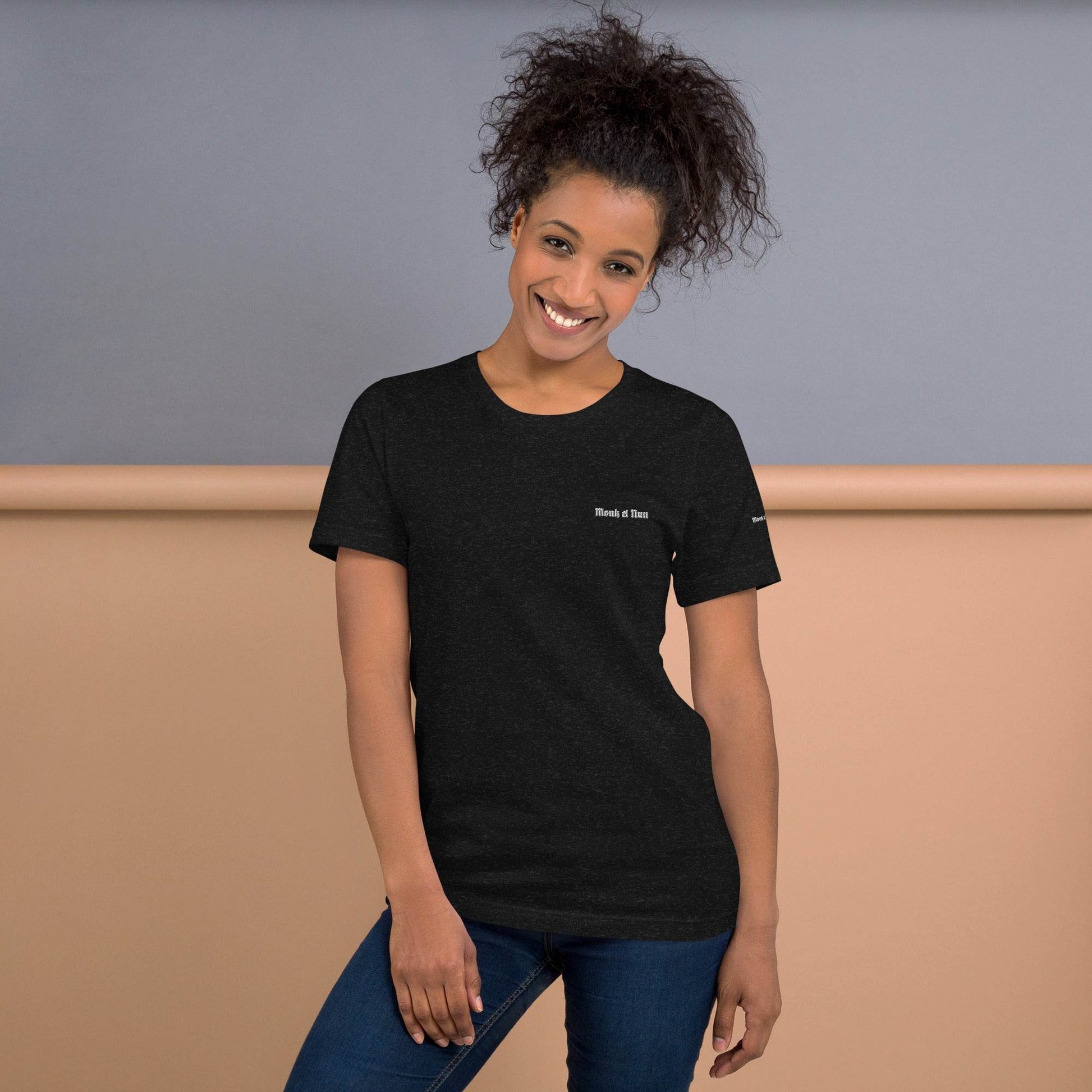 Unisex 100% combed and ring-spun cotton t-shirt Design #14 - Monk&Nun UnisexClothing