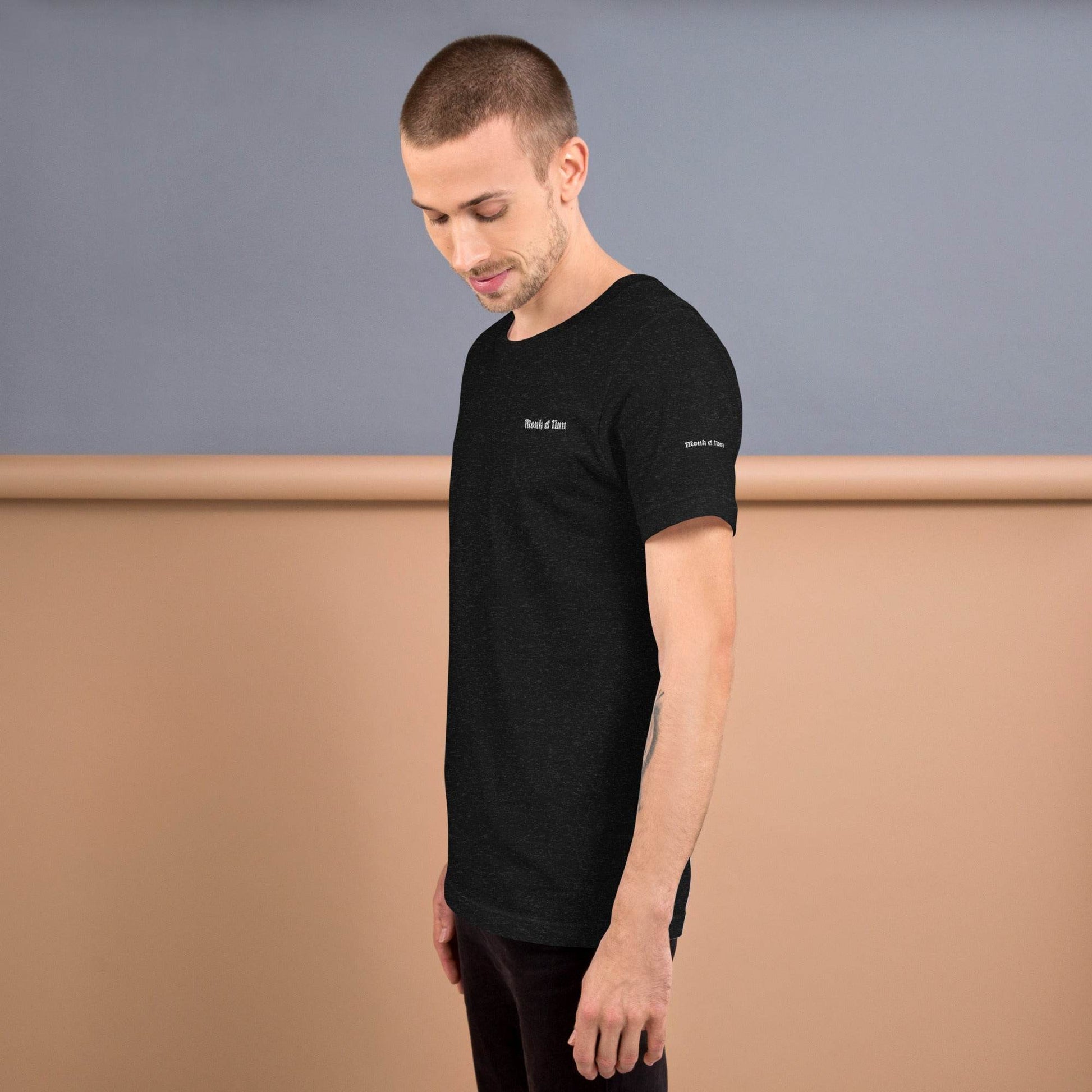 Unisex 100% combed and ring-spun cotton t-shirt Design #3 - Monk&Nun UnisexClothing