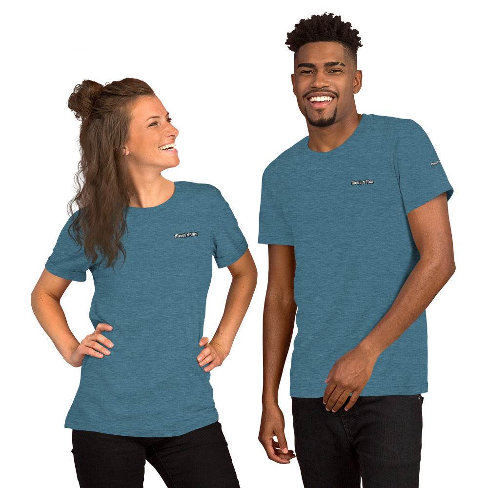 Unisex 100% combed and ring-spun cotton t-shirt Design #1 - Monk&Nun UnisexClothing