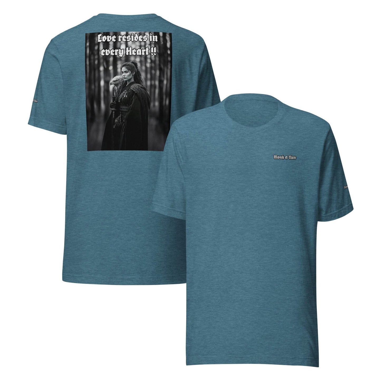 Unisex 100% combed and ring-spun cotton t-shirt Design #1 - Monk&Nun UnisexClothing