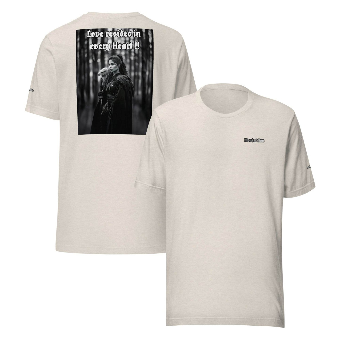 Unisex 100% combed and ring-spun cotton t-shirt Design #1 - Monk&Nun UnisexClothing