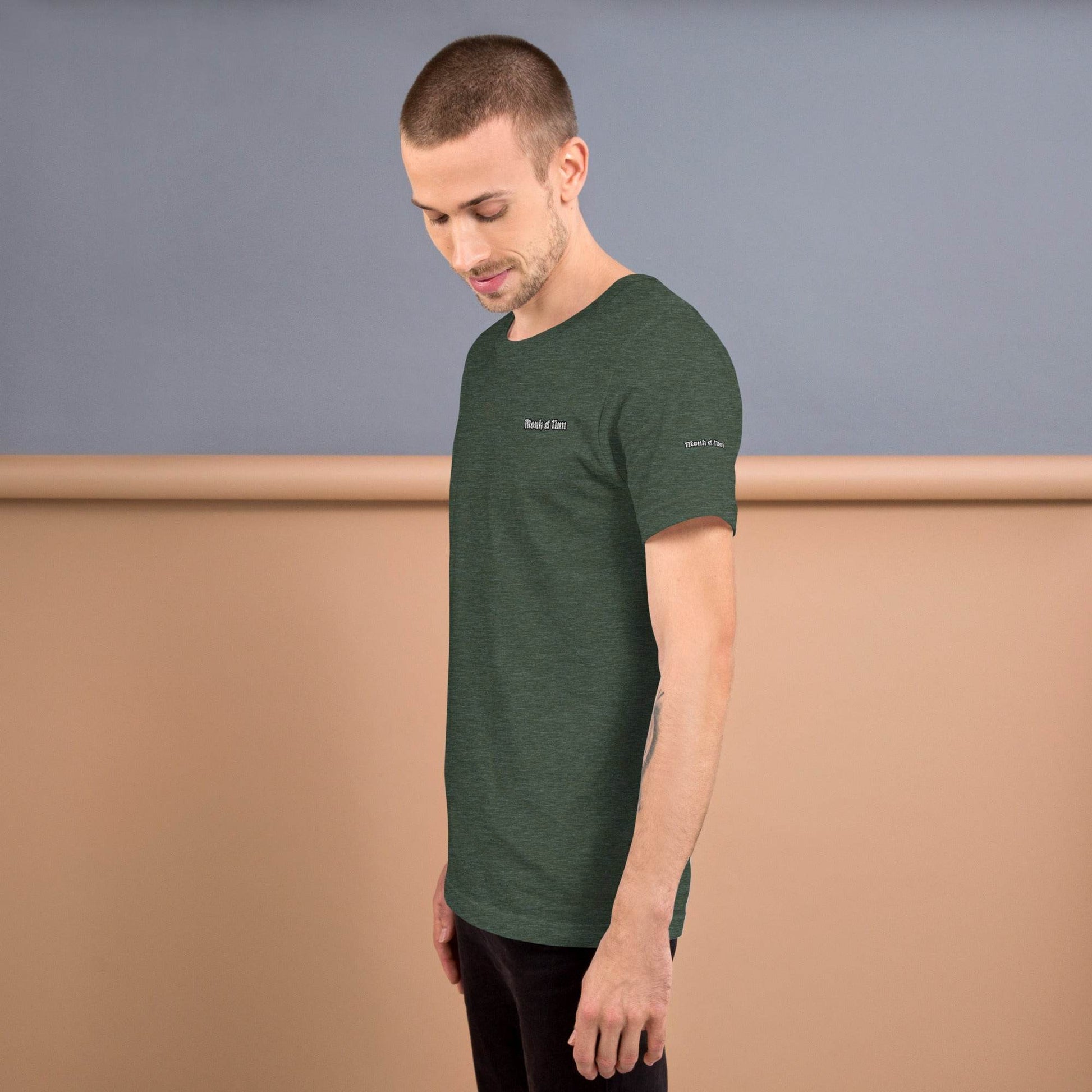 Unisex 100% combed and ring-spun cotton t-shirt Design #3 - Monk&Nun UnisexClothing