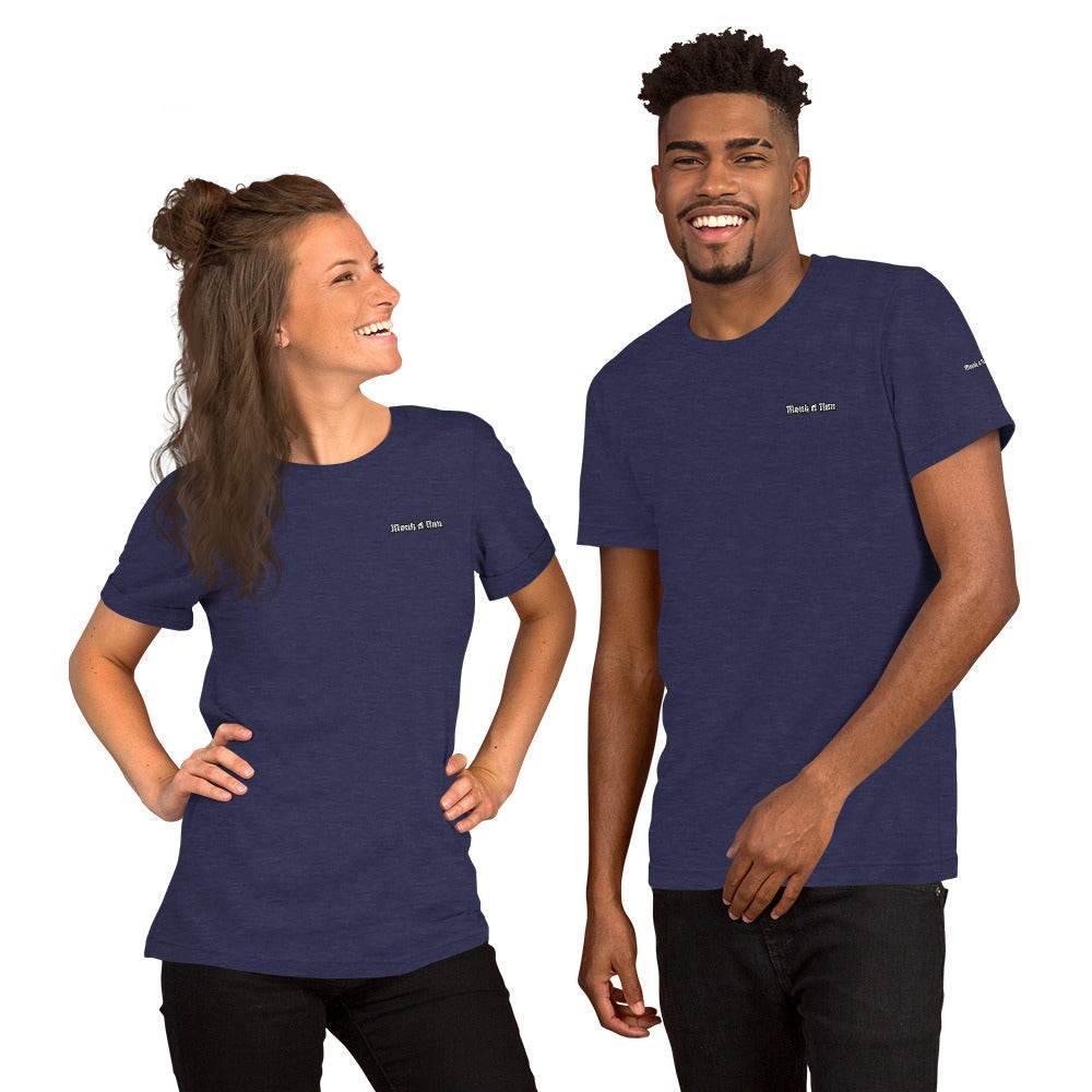 Unisex 100% combed and ring-spun cotton t-shirt Design #1 - Monk&Nun UnisexClothing