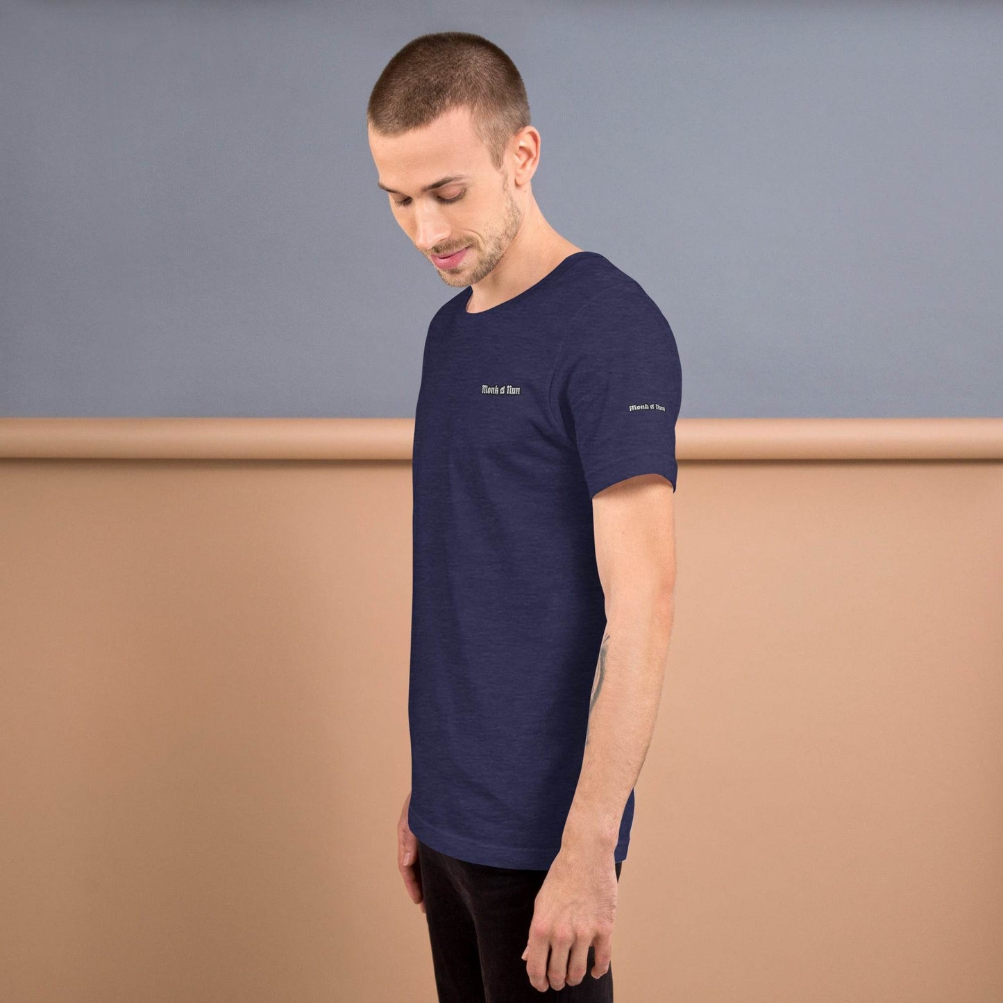 Unisex 100% combed and ring-spun cotton t-shirt Design #3 - Monk&Nun UnisexClothing
