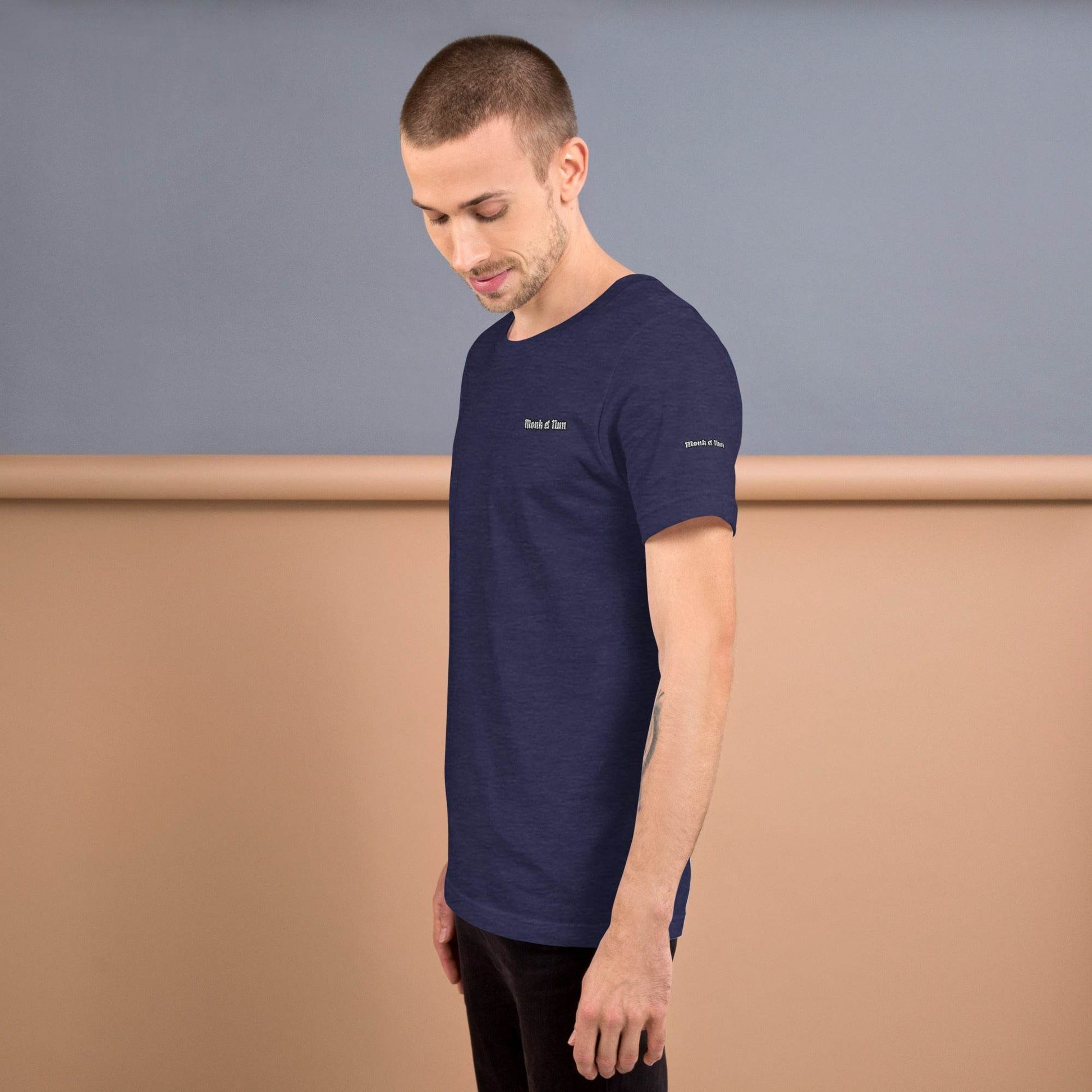 Unisex 100% combed and ring-spun cotton t-shirt Design #3 - Monk&Nun UnisexClothing