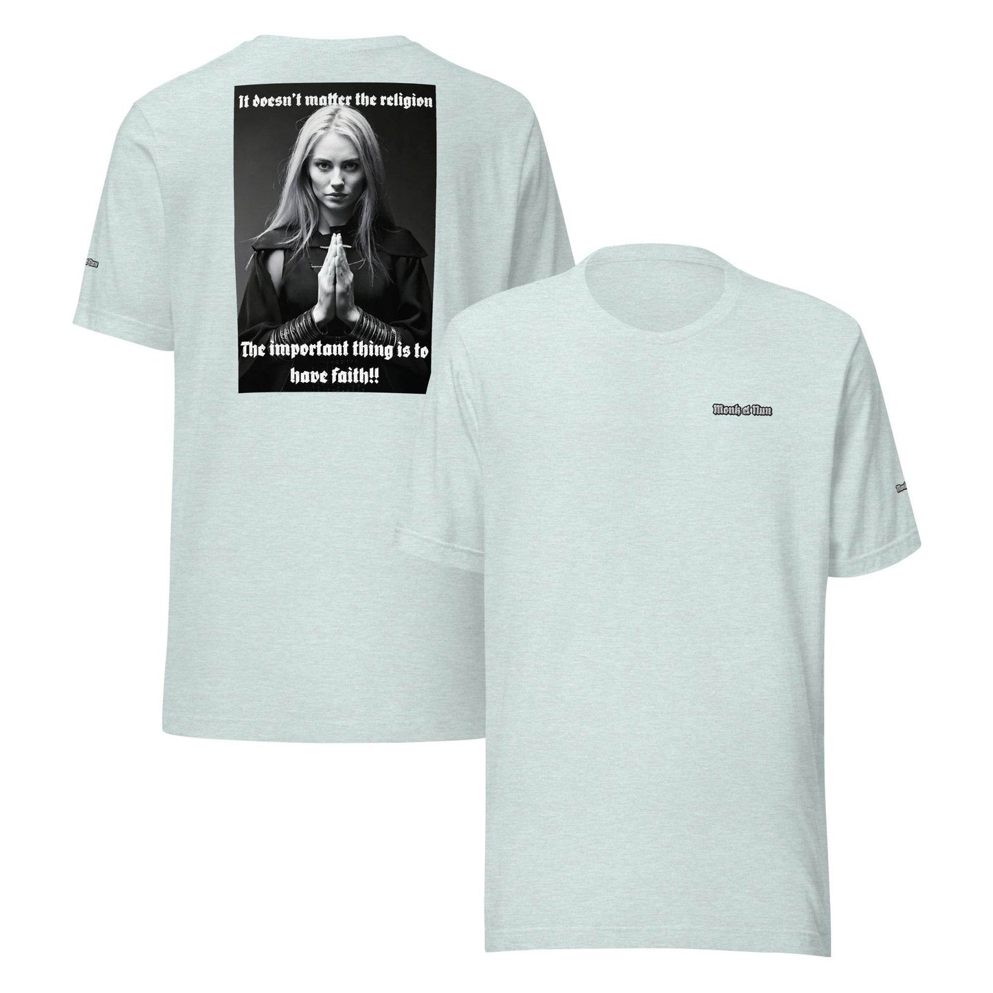 Unisex 100% combed and ring-spun cotton t-shirt Design #3 - Monk&Nun UnisexClothing