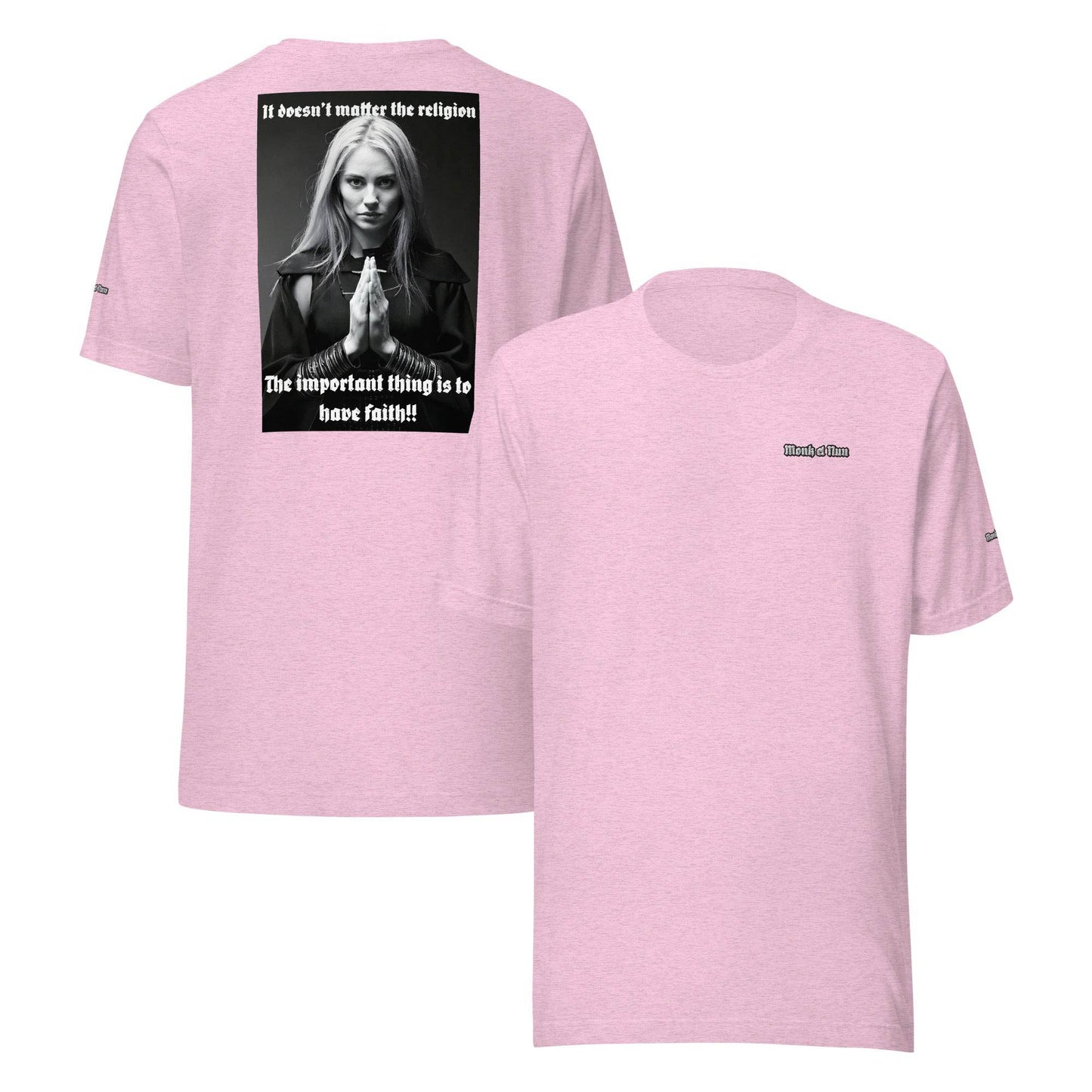 Unisex 100% combed and ring-spun cotton t-shirt Design #3 - Monk&Nun UnisexClothing