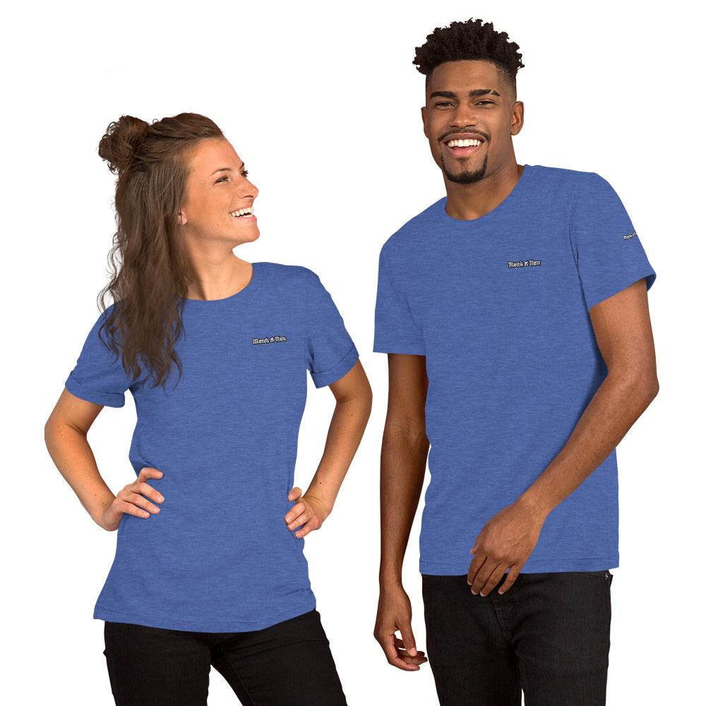 Unisex 100% combed and ring-spun cotton t-shirt Design #1 - Monk&Nun UnisexClothing