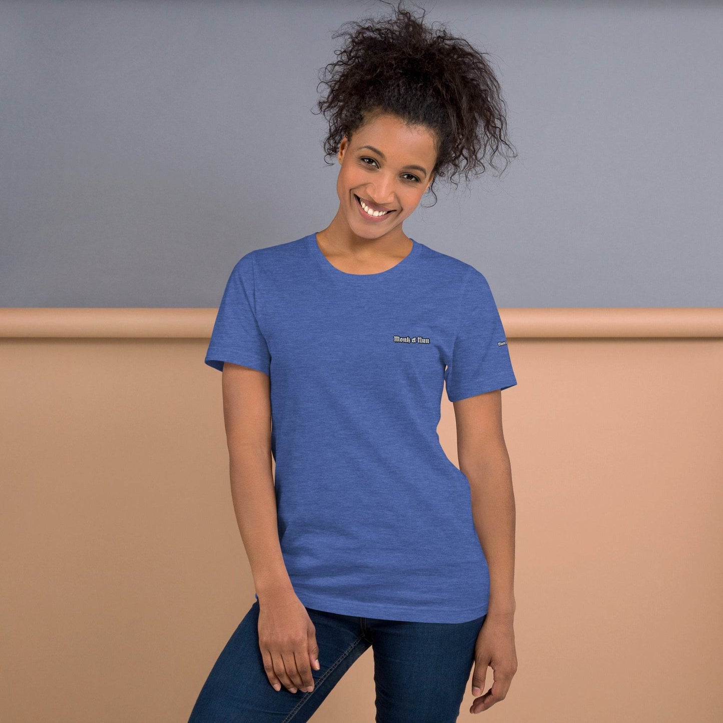 Unisex 100% combed and ring-spun cotton t-shirt Design #14 - Monk&Nun UnisexClothing