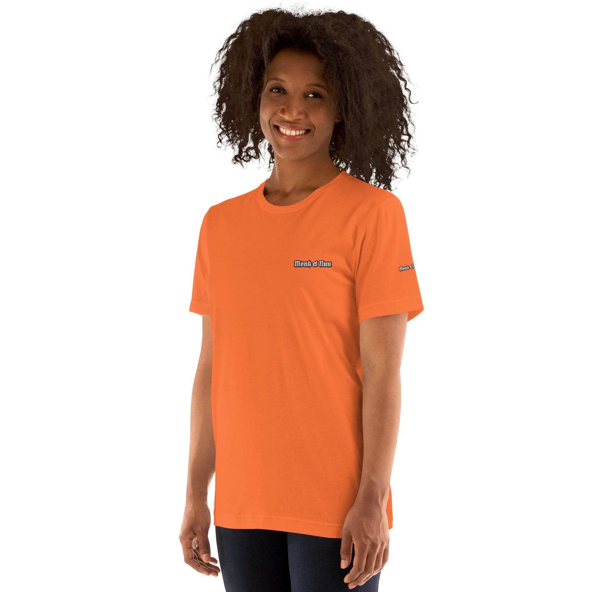 Unisex 100% combed and ring-spun cotton t-shirt Design #12 - Monk&Nun UnisexClothing
