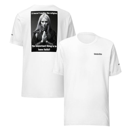 Unisex 100% combed and ring-spun cotton t-shirt Design #3 - Monk&Nun UnisexClothing