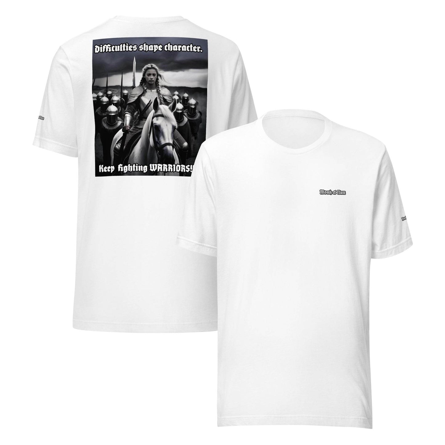 Unisex 100% combed and ring-spun cotton t-shirt Design #14 - Monk&Nun UnisexClothing