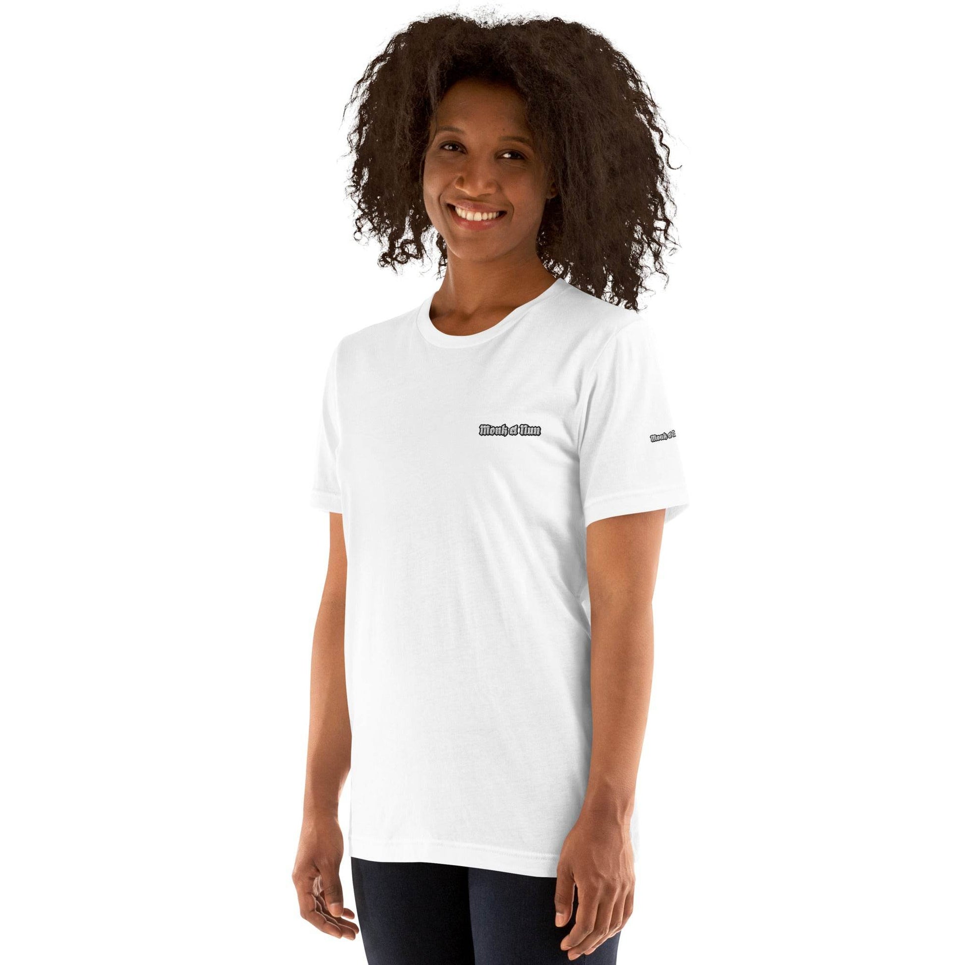 Unisex 100% combed and ring-spun cotton t-shirt Design #12 - Monk&Nun UnisexClothing