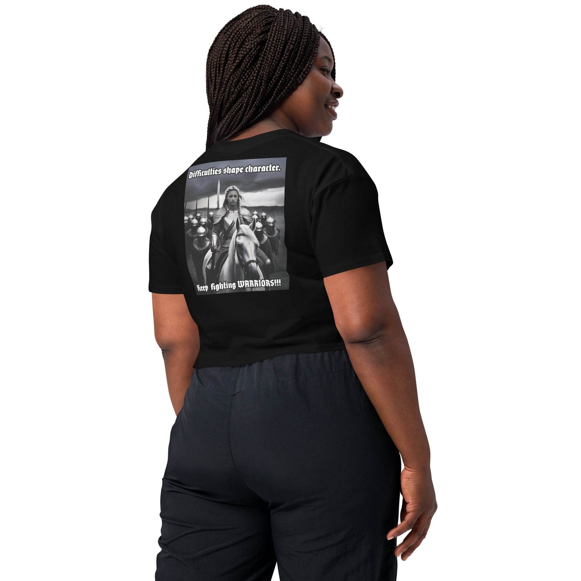 Women’s crop top t-shirt 100% cotton Design #14 - Monk&Nun UnisexClothing