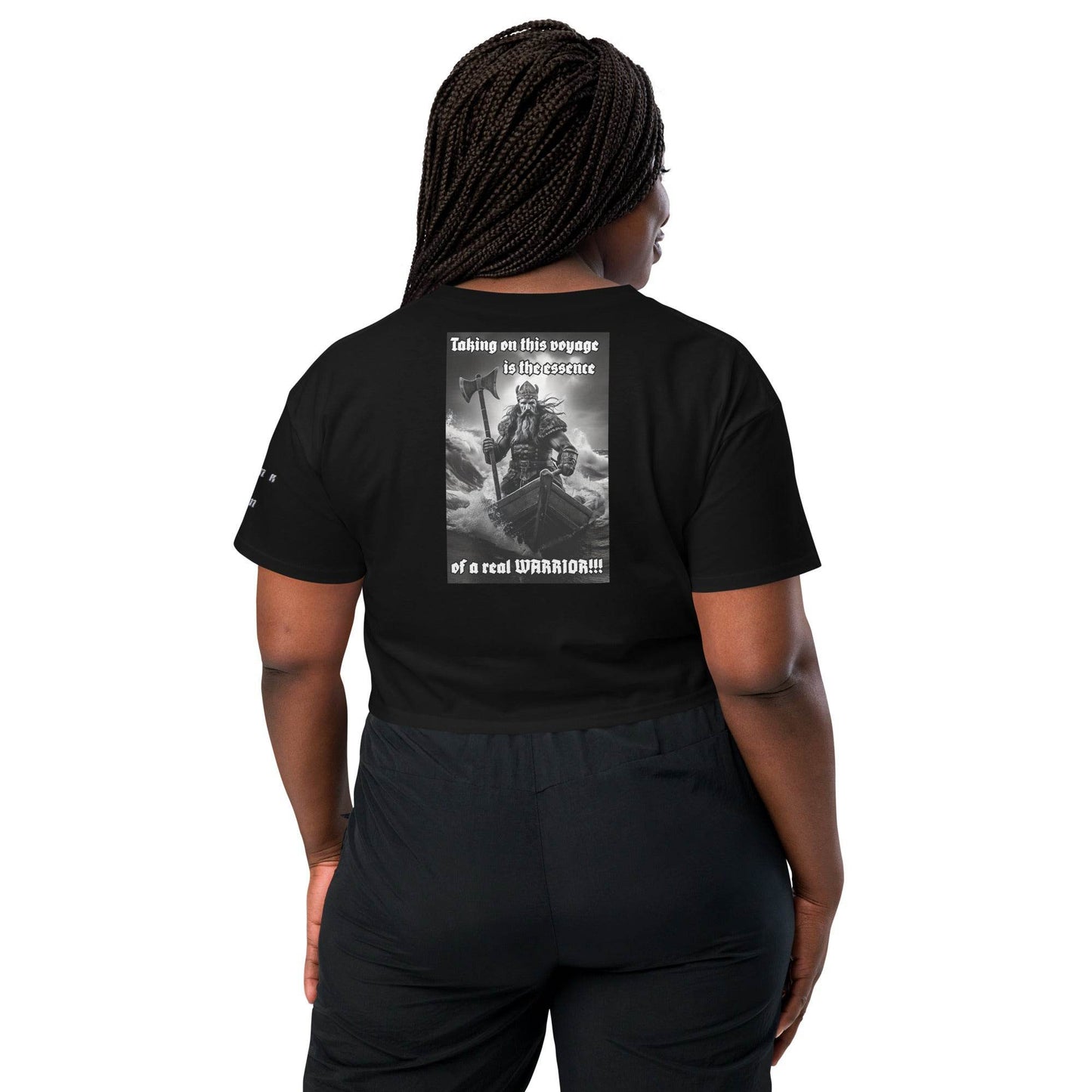 Women’s crop top t-shirt 100% cotton Design #12 - Monk&Nun UnisexClothing