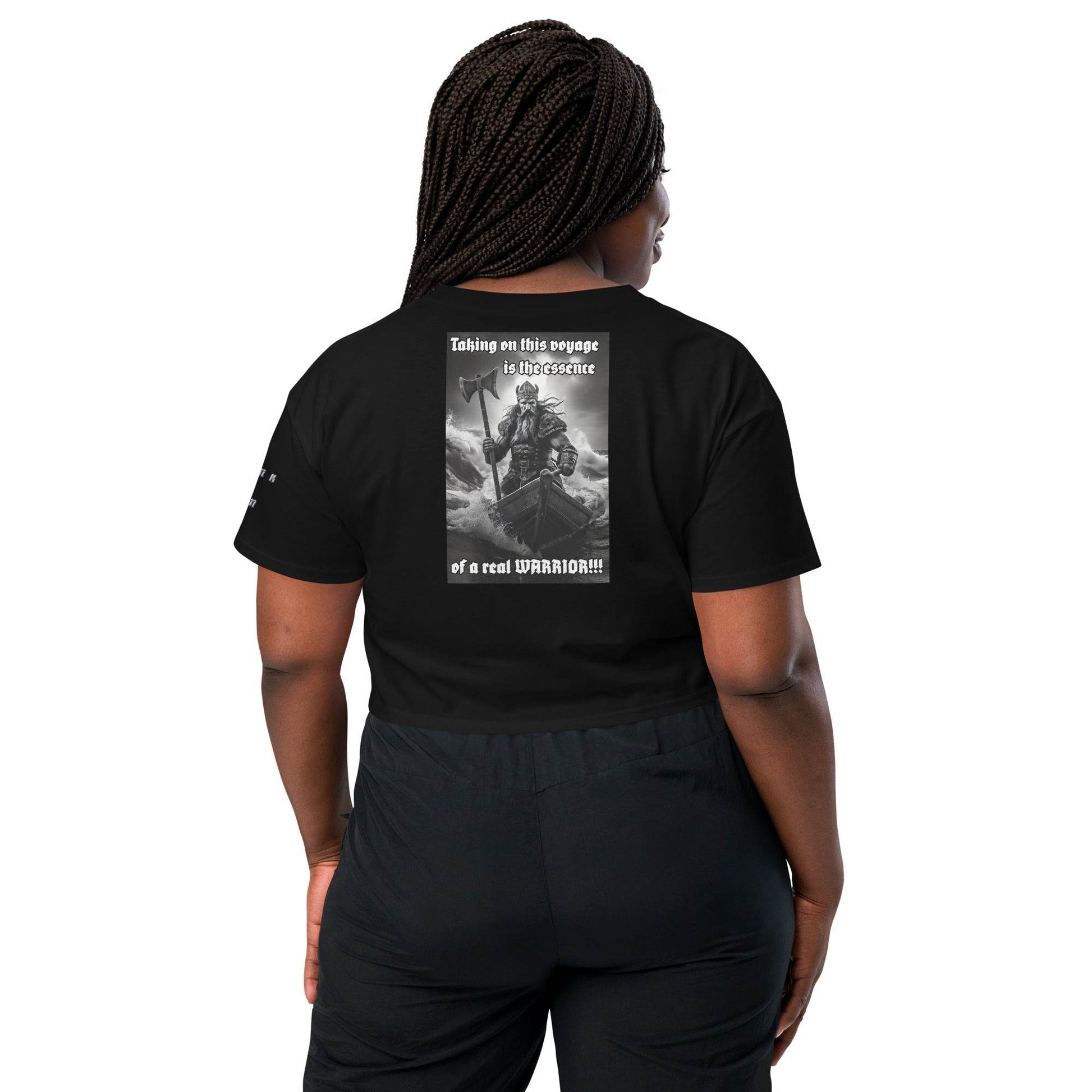 Women’s crop top t-shirt 100% cotton Design #12 - Monk&Nun UnisexClothing