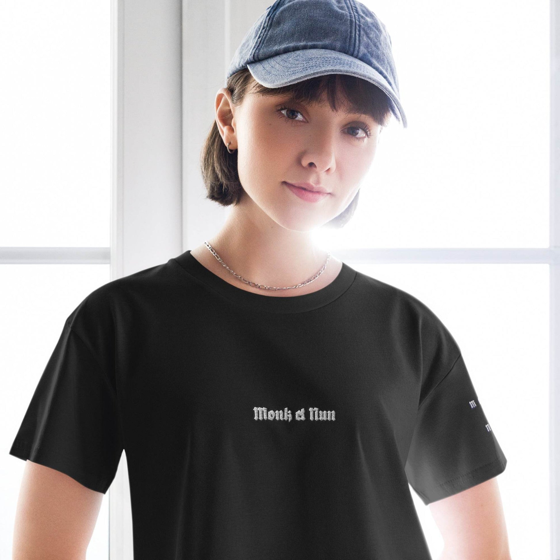 Women’s crop top t-shirt 100% cotton Design #12 - Monk&Nun UnisexClothing