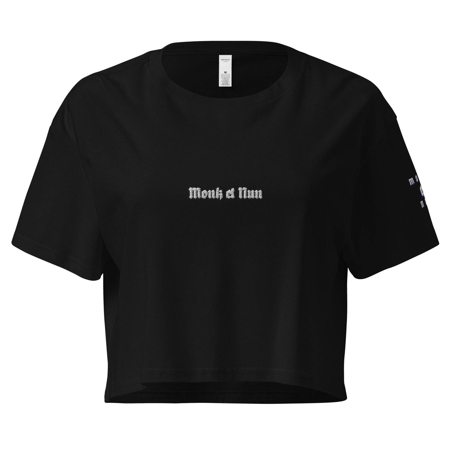 Women’s crop top t-shirt 100% cotton Design #14 - Monk&Nun UnisexClothing