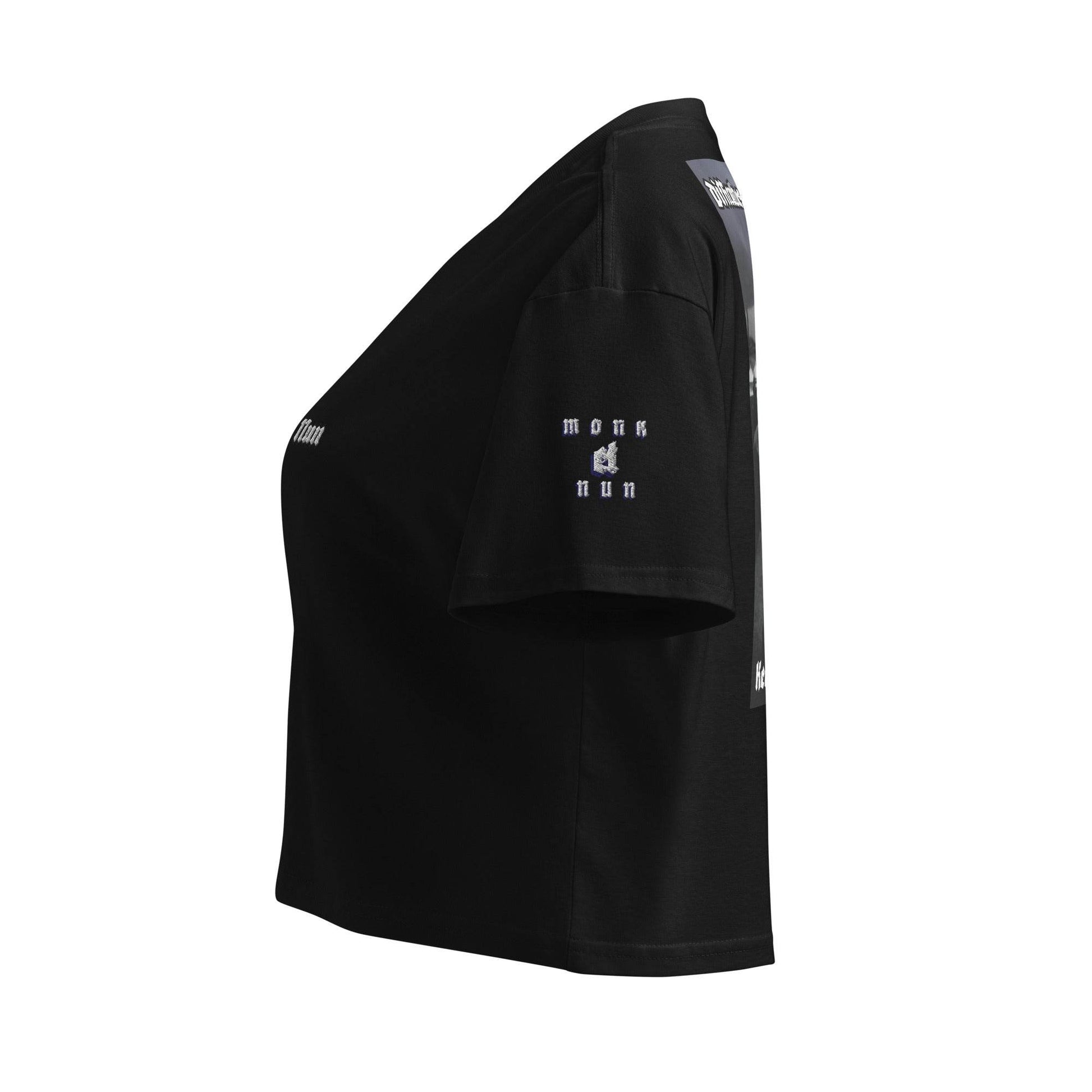 Women’s crop top t-shirt 100% cotton Design #14 - Monk&Nun UnisexClothing