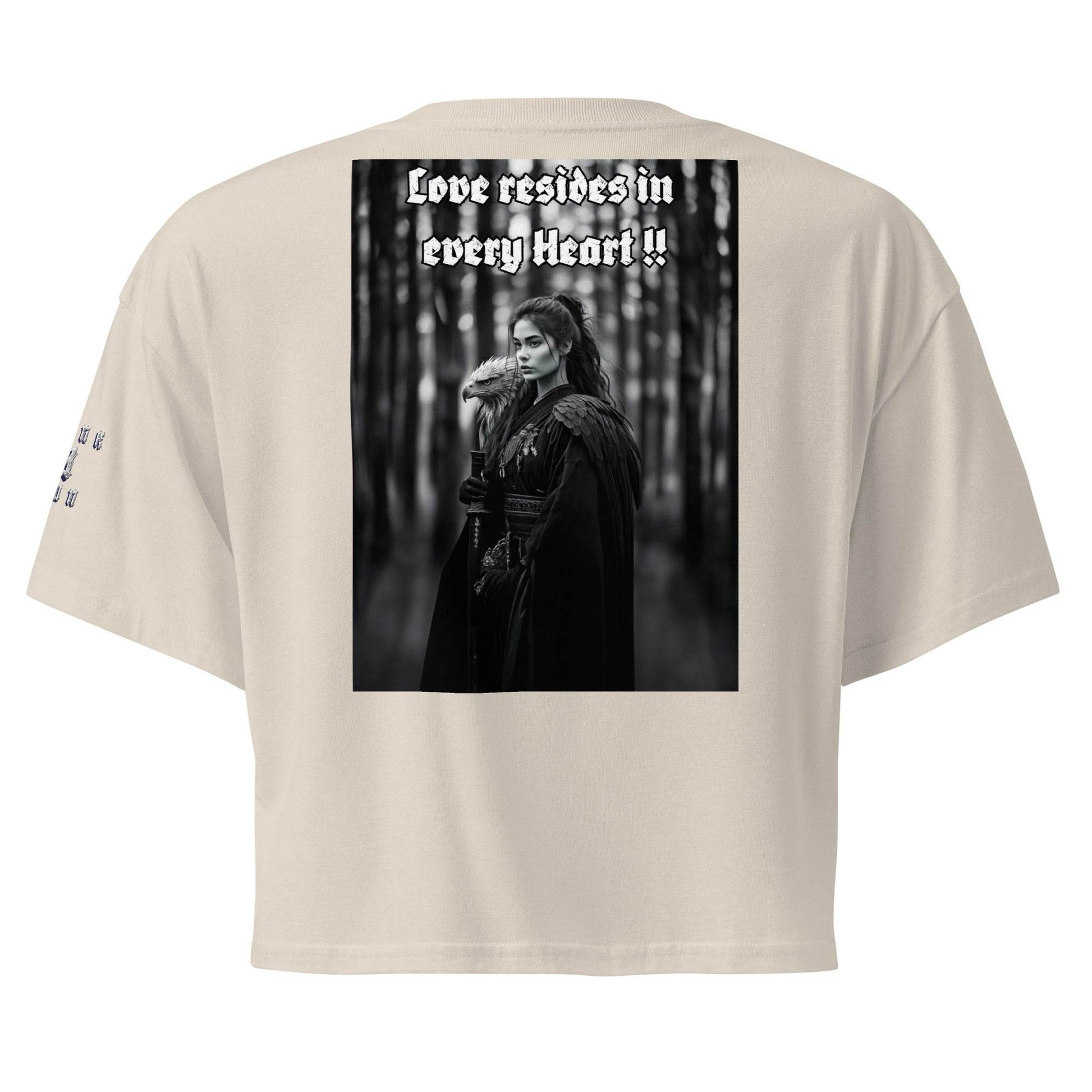 Women’s crop top t-shirt 100% cotton Design #1 - Monk&Nun UnisexClothing