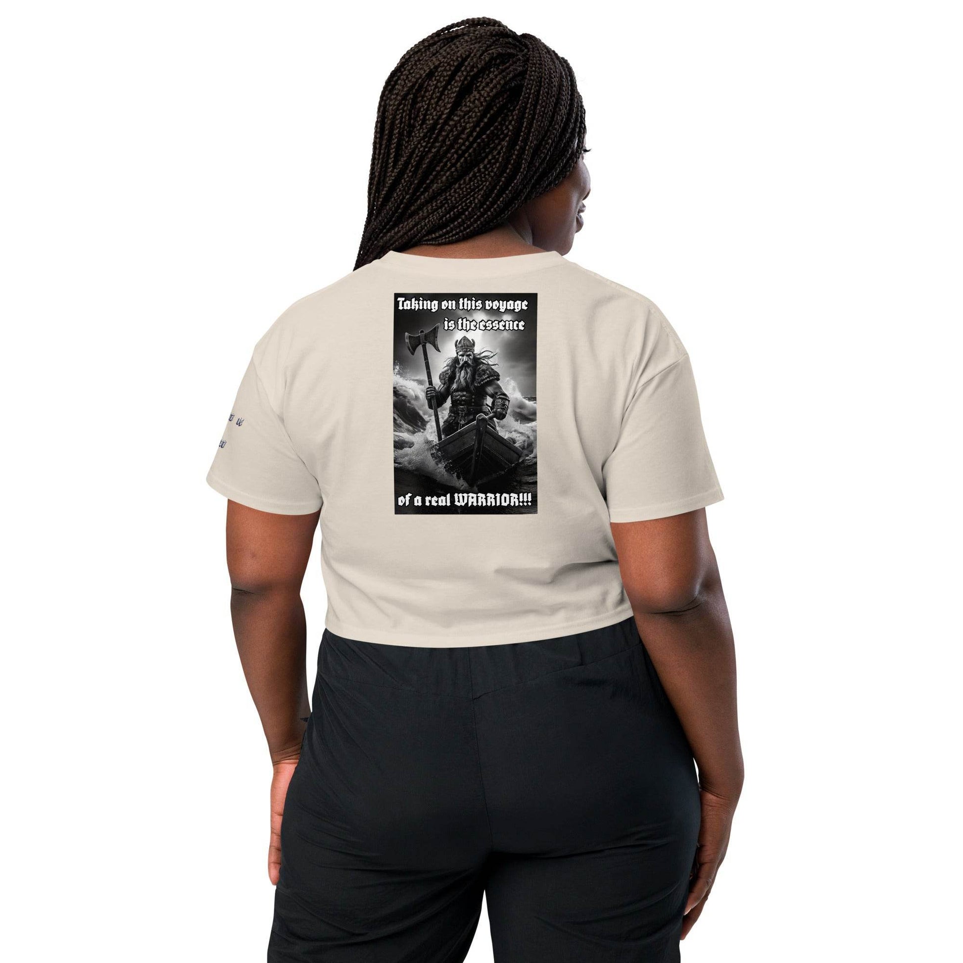Women’s crop top t-shirt 100% cotton Design #12 - Monk&Nun UnisexClothing