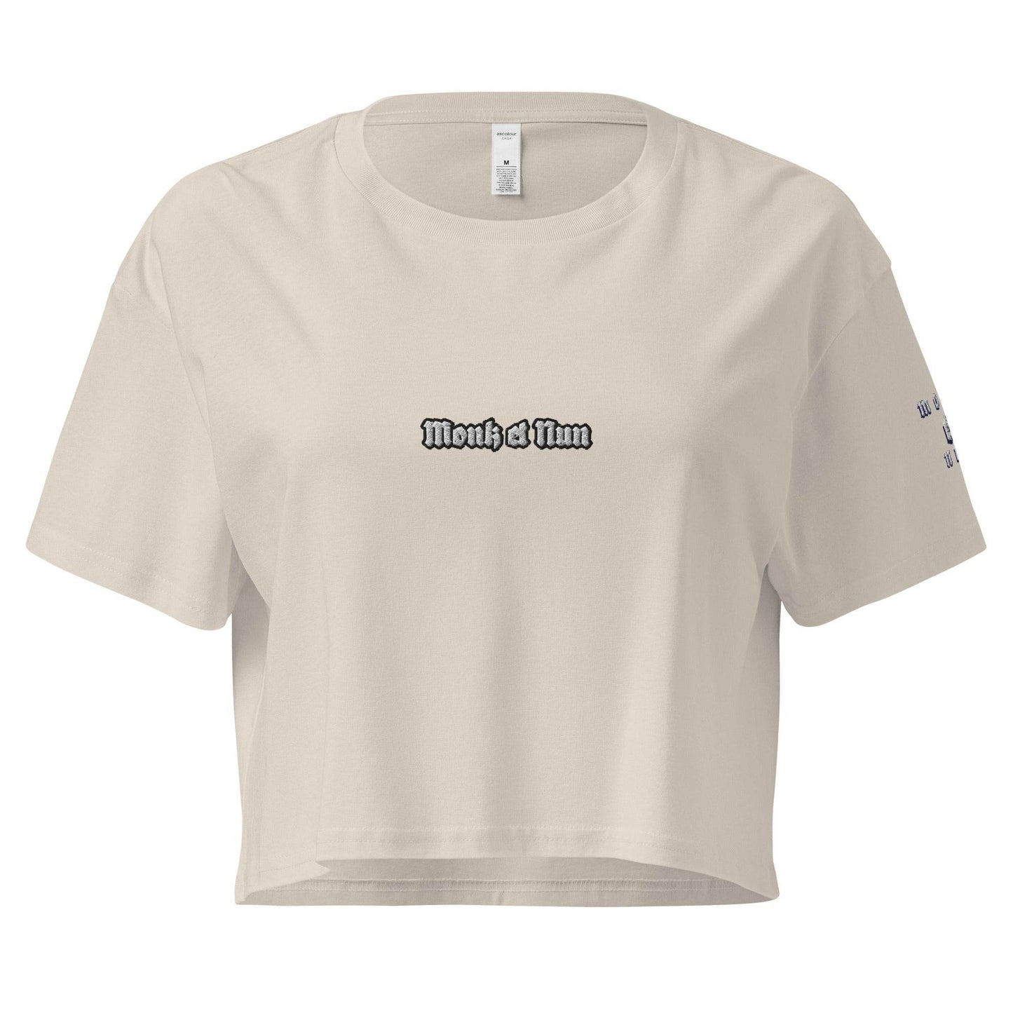 Women’s crop top t-shirt 100% cotton Design #14 - Monk&Nun UnisexClothing