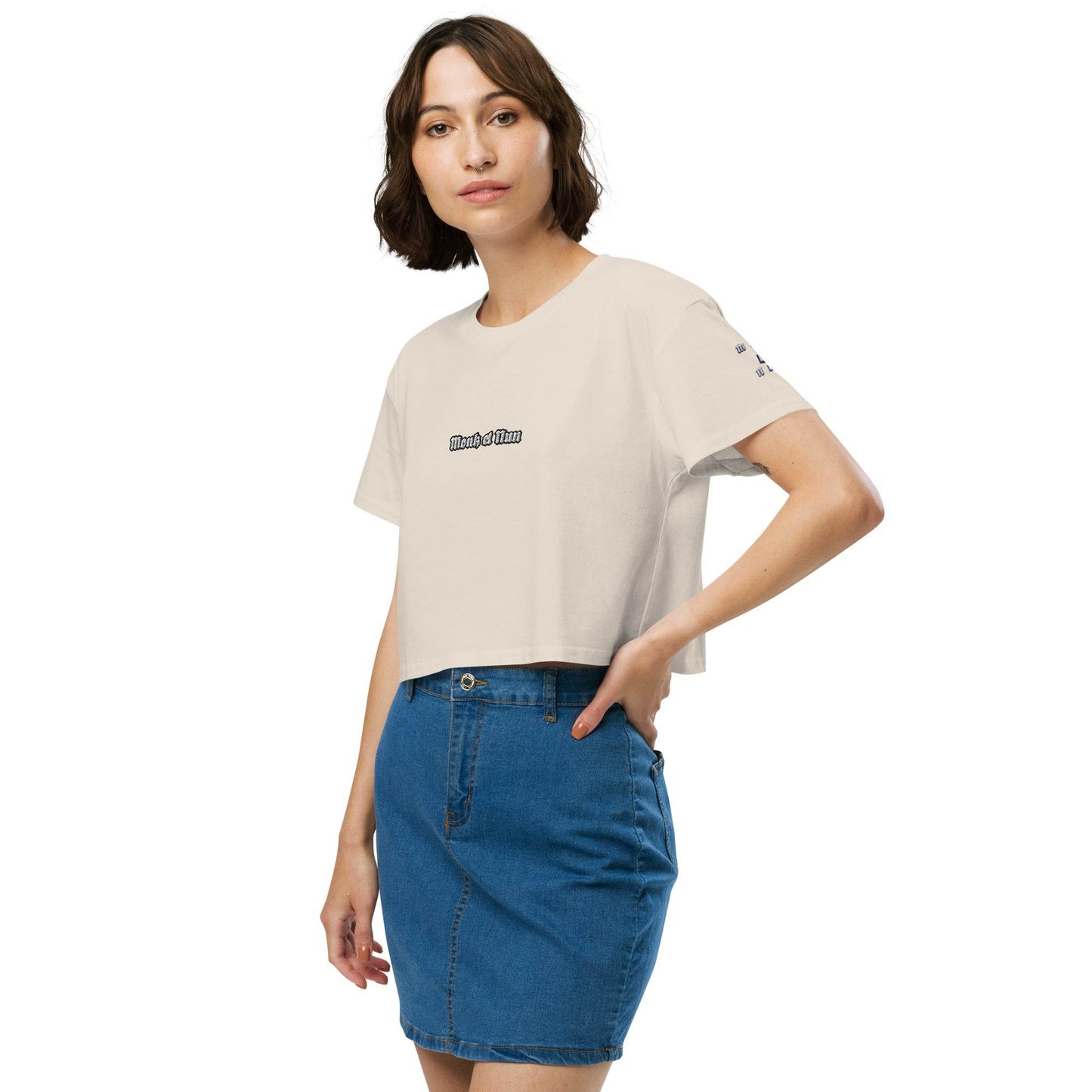 Women’s crop top t-shirt 100% cotton Design #14 - Monk&Nun UnisexClothing