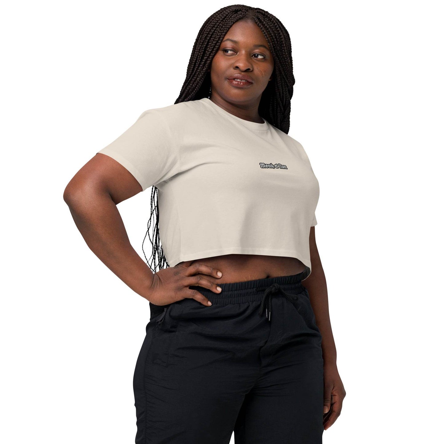 Women’s crop top t-shirt 100% cotton Design #14 - Monk&Nun UnisexClothing