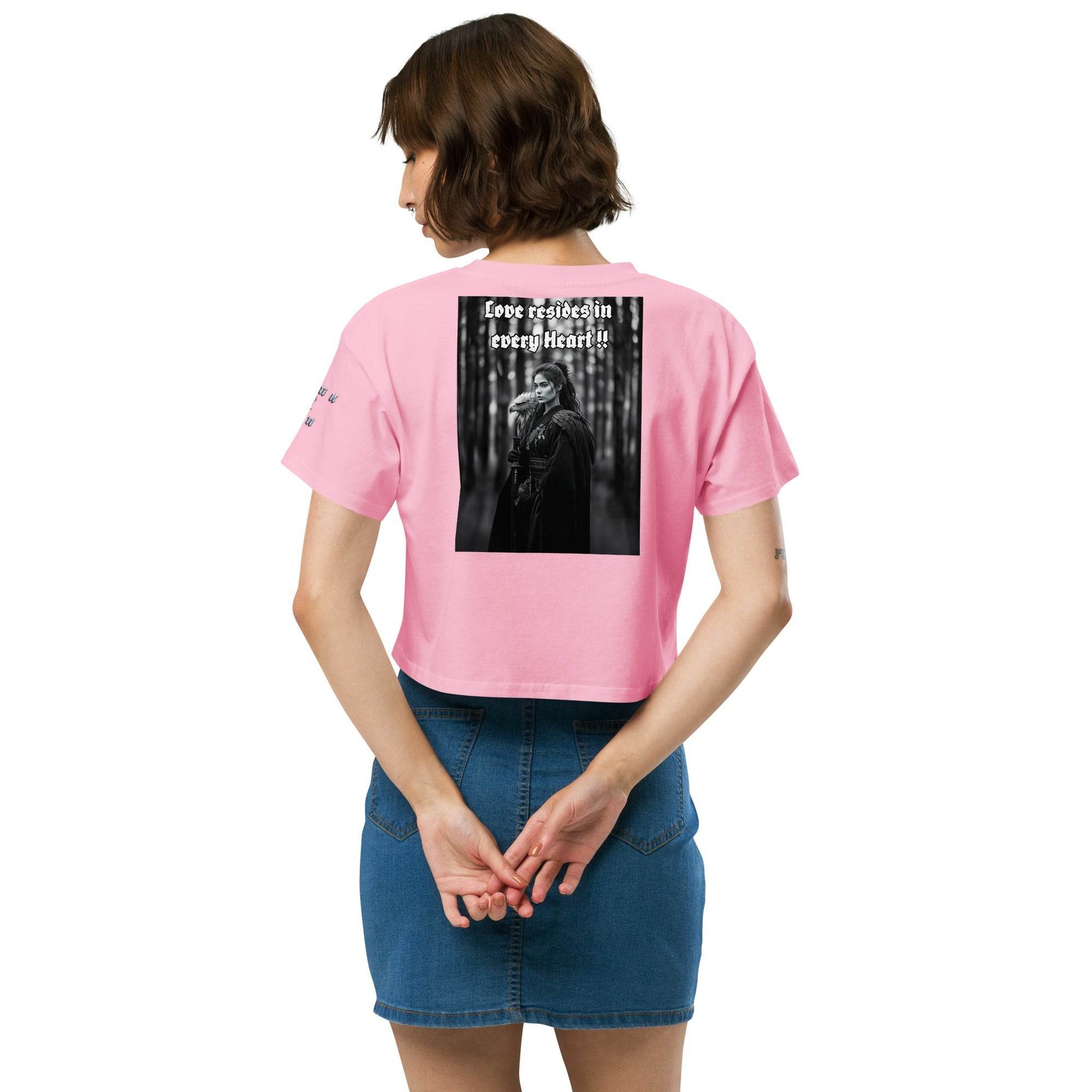 Women’s crop top t-shirt 100% cotton Design #1 - Monk&Nun UnisexClothing