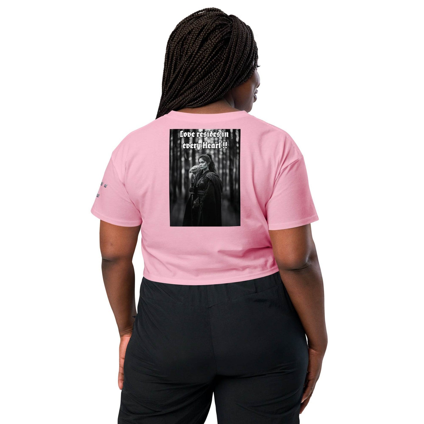 Women’s crop top t-shirt 100% cotton Design #1 - Monk&Nun UnisexClothing