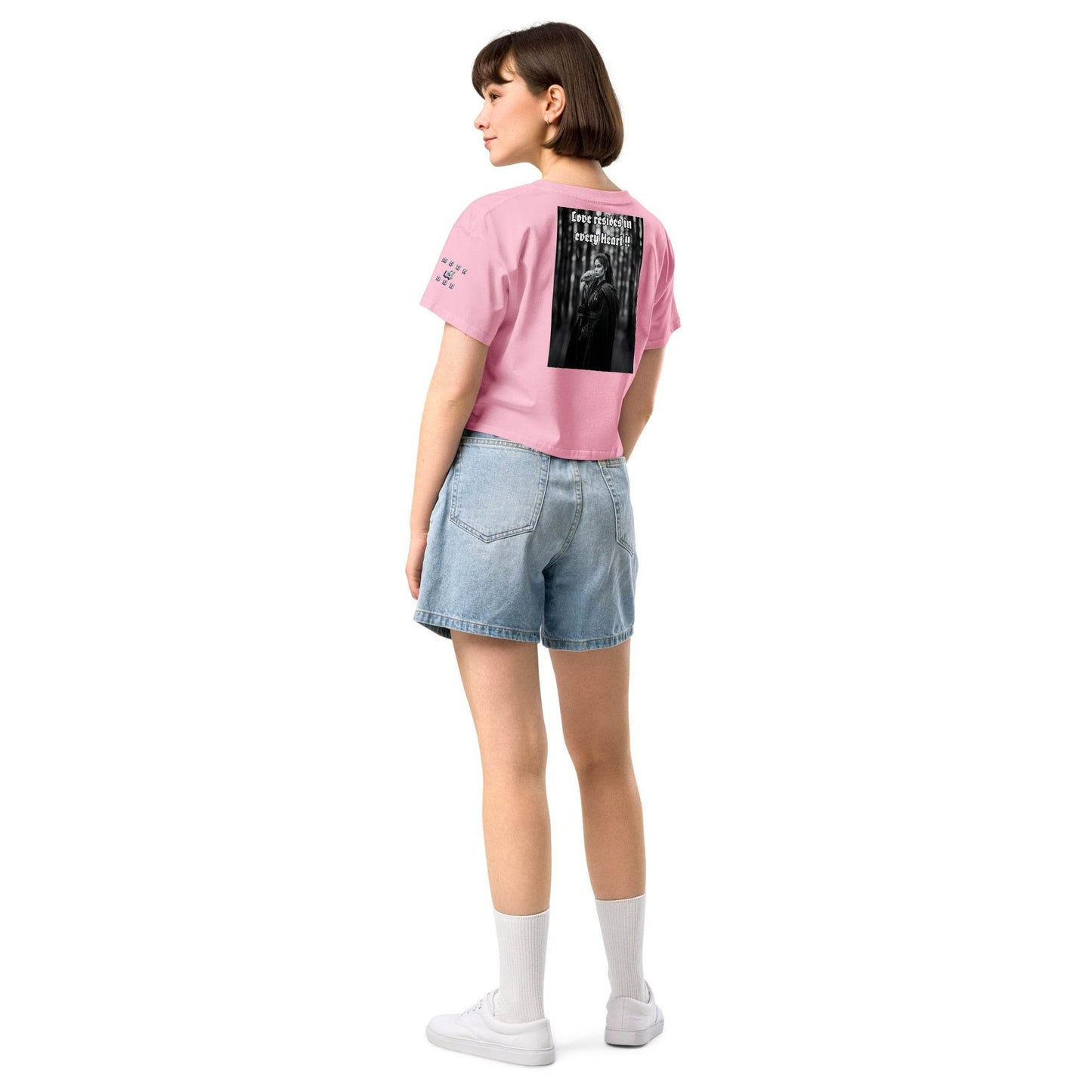 Women’s crop top t-shirt 100% cotton Design #1 - Monk&Nun UnisexClothing