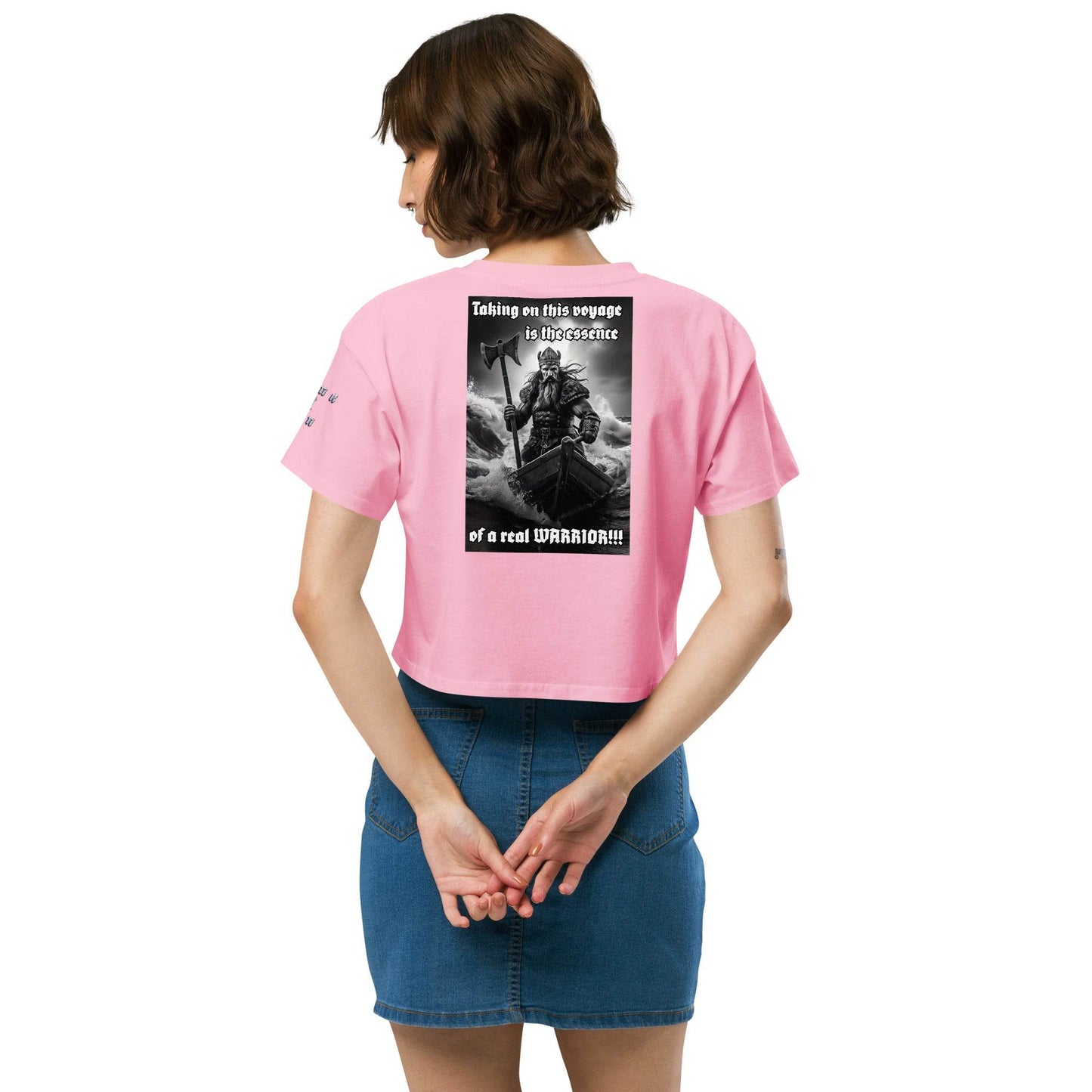 Women’s crop top t-shirt 100% cotton Design #12 - Monk&Nun UnisexClothing
