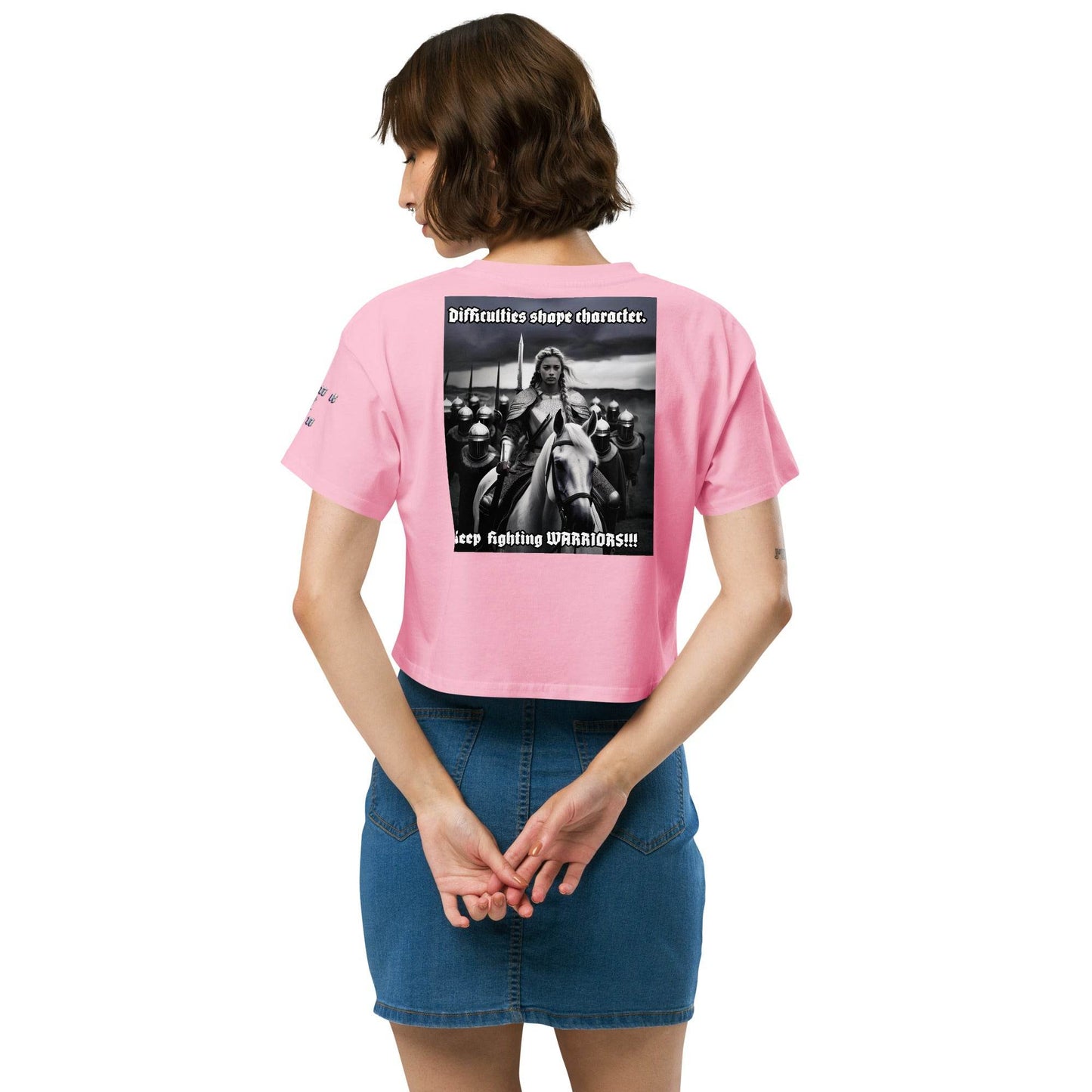 Women’s crop top t-shirt 100% cotton Design #14 - Monk&Nun UnisexClothing