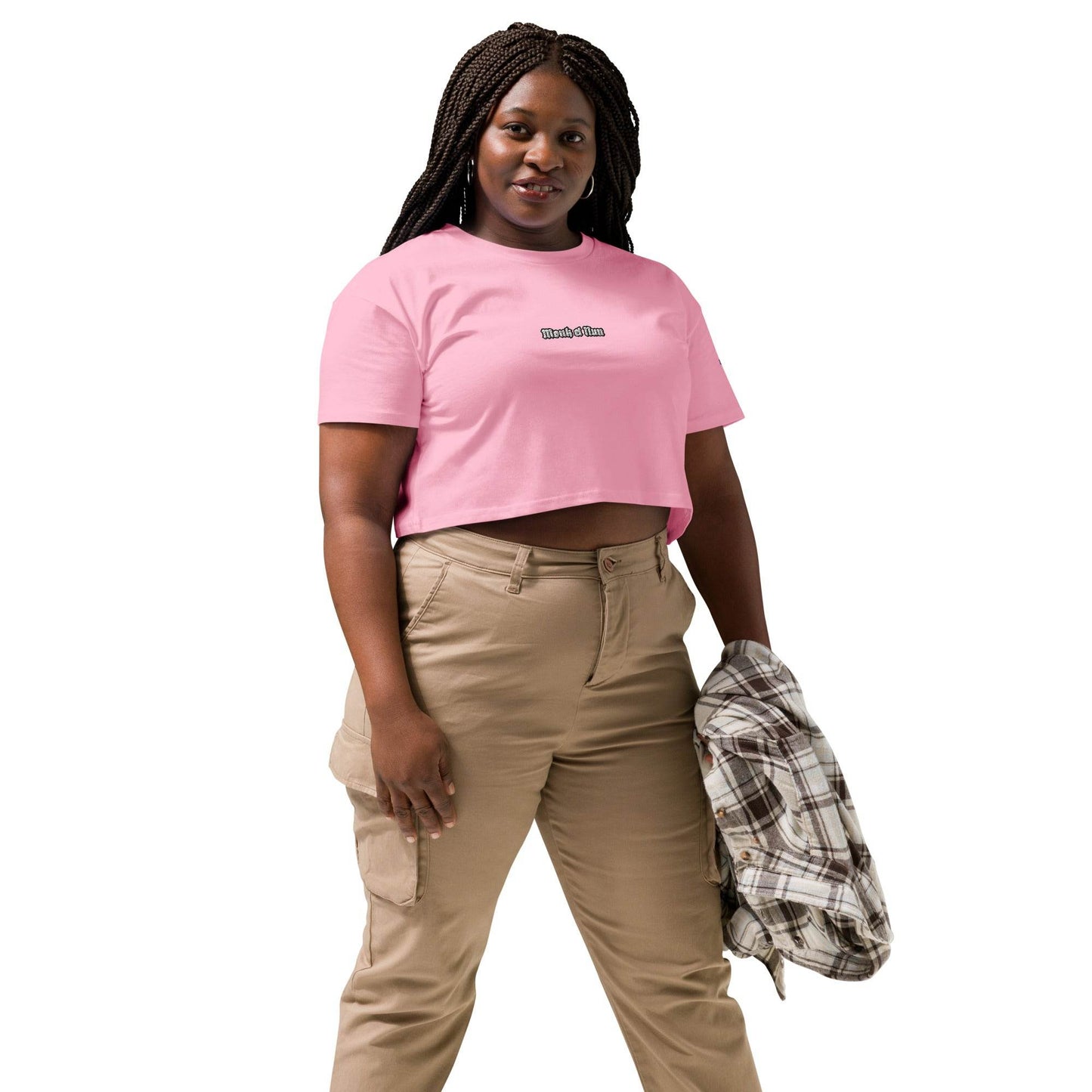 Women’s crop top t-shirt 100% cotton Design #1 - Monk&Nun UnisexClothing