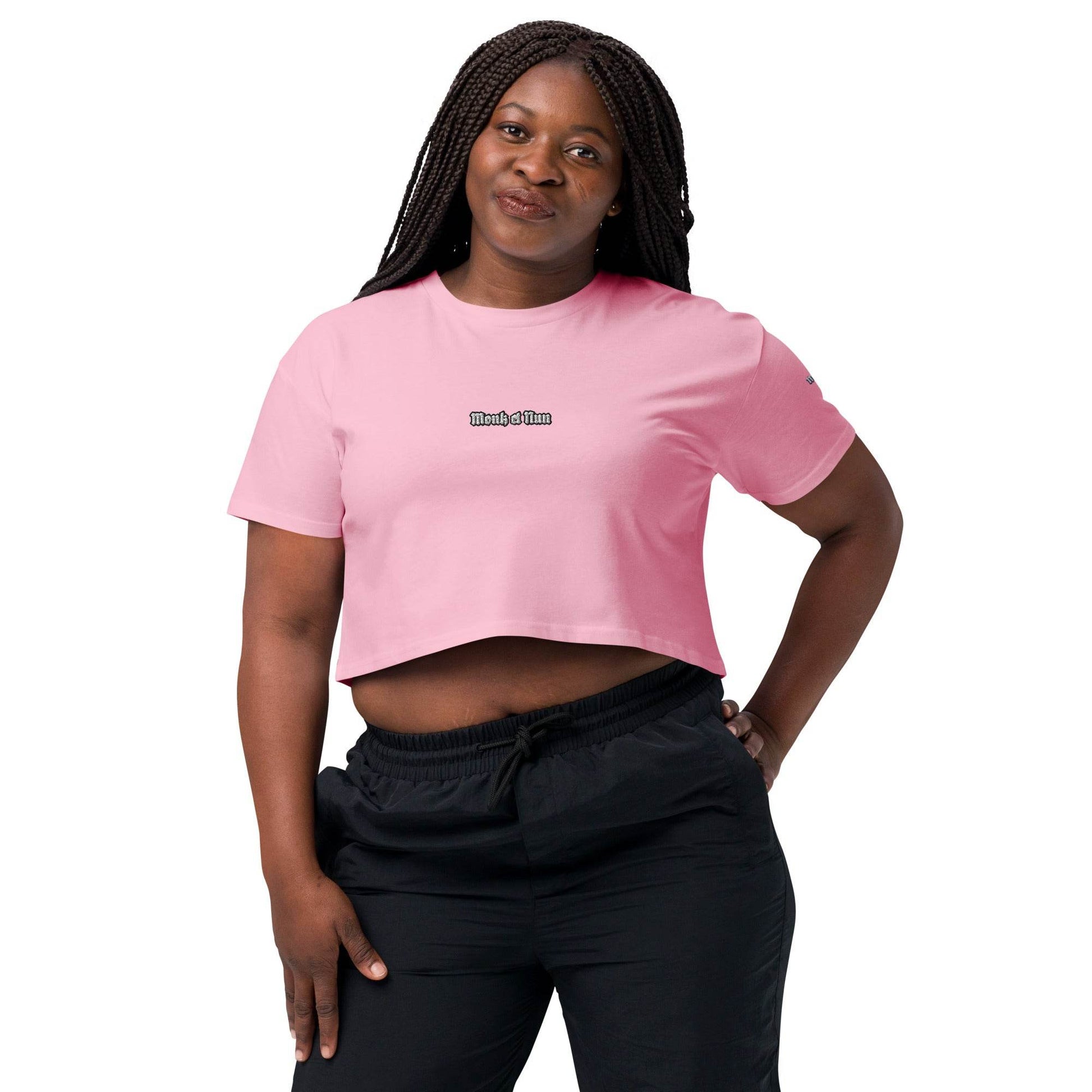 Women’s crop top t-shirt 100% cotton Design #12 - Monk&Nun UnisexClothing