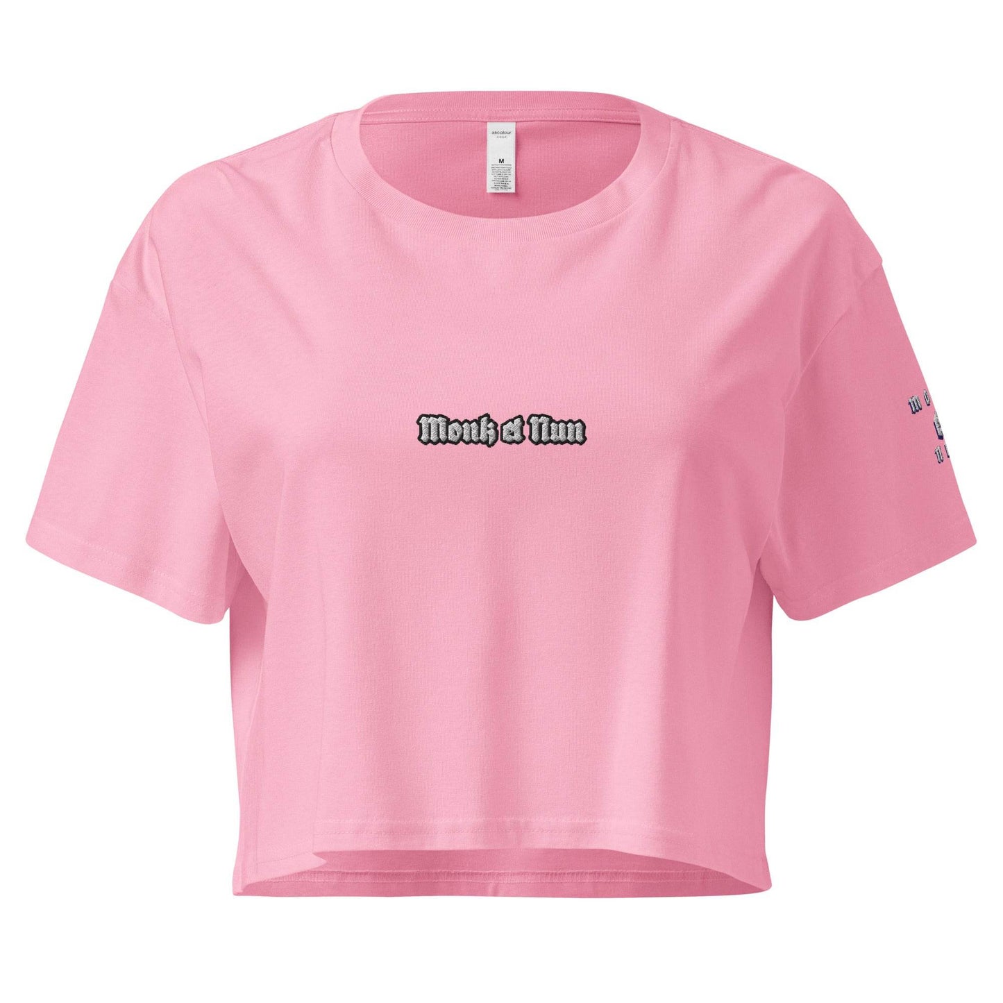 Women’s crop top t-shirt 100% cotton Design #14 - Monk&Nun UnisexClothing