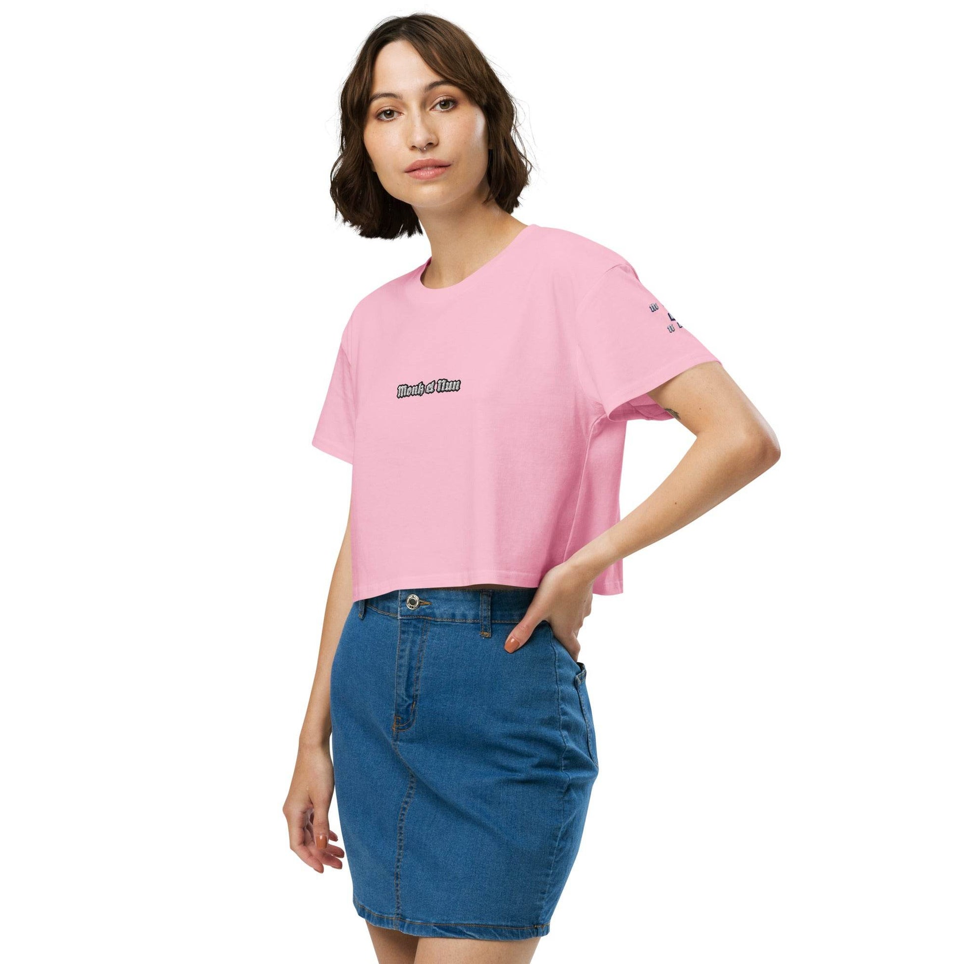 Women’s crop top t-shirt 100% cotton Design #14 - Monk&Nun UnisexClothing