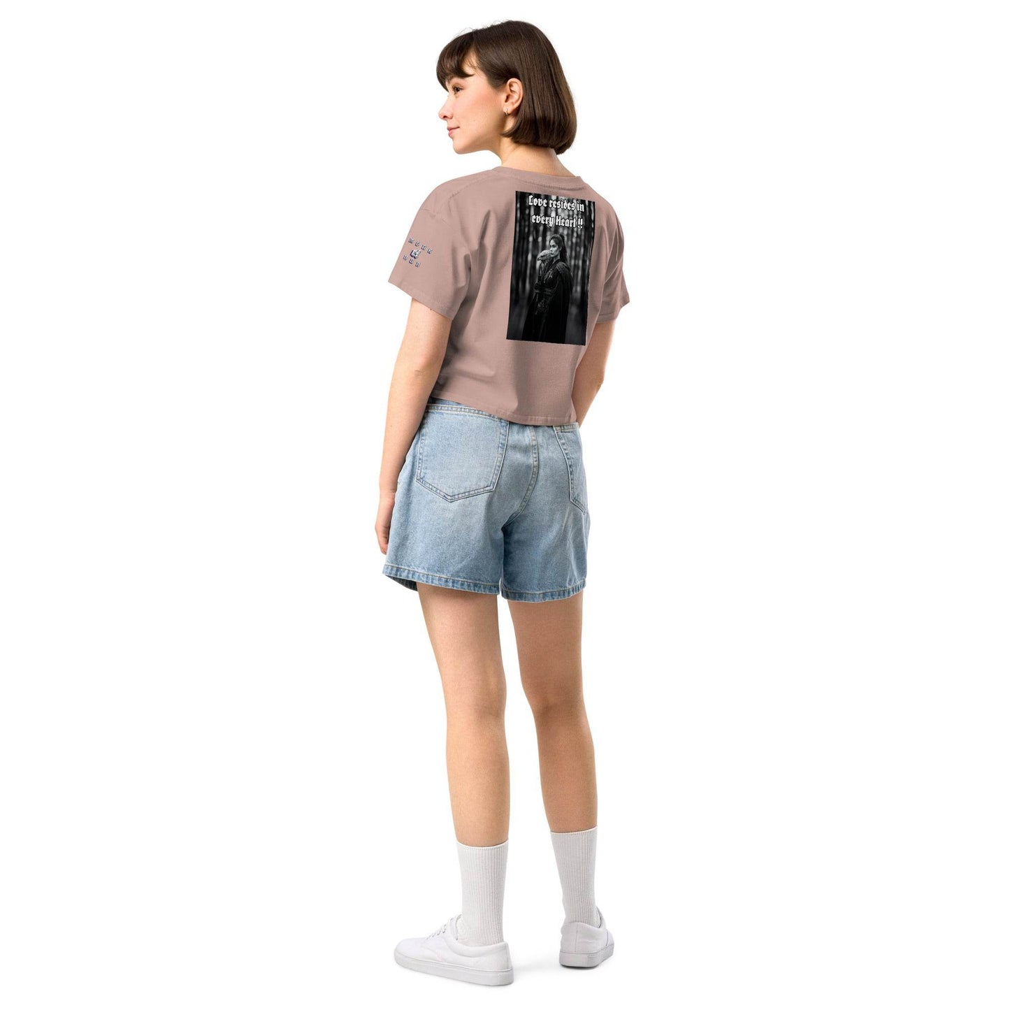 Women’s crop top t-shirt 100% cotton Design #1 - Monk&Nun UnisexClothing