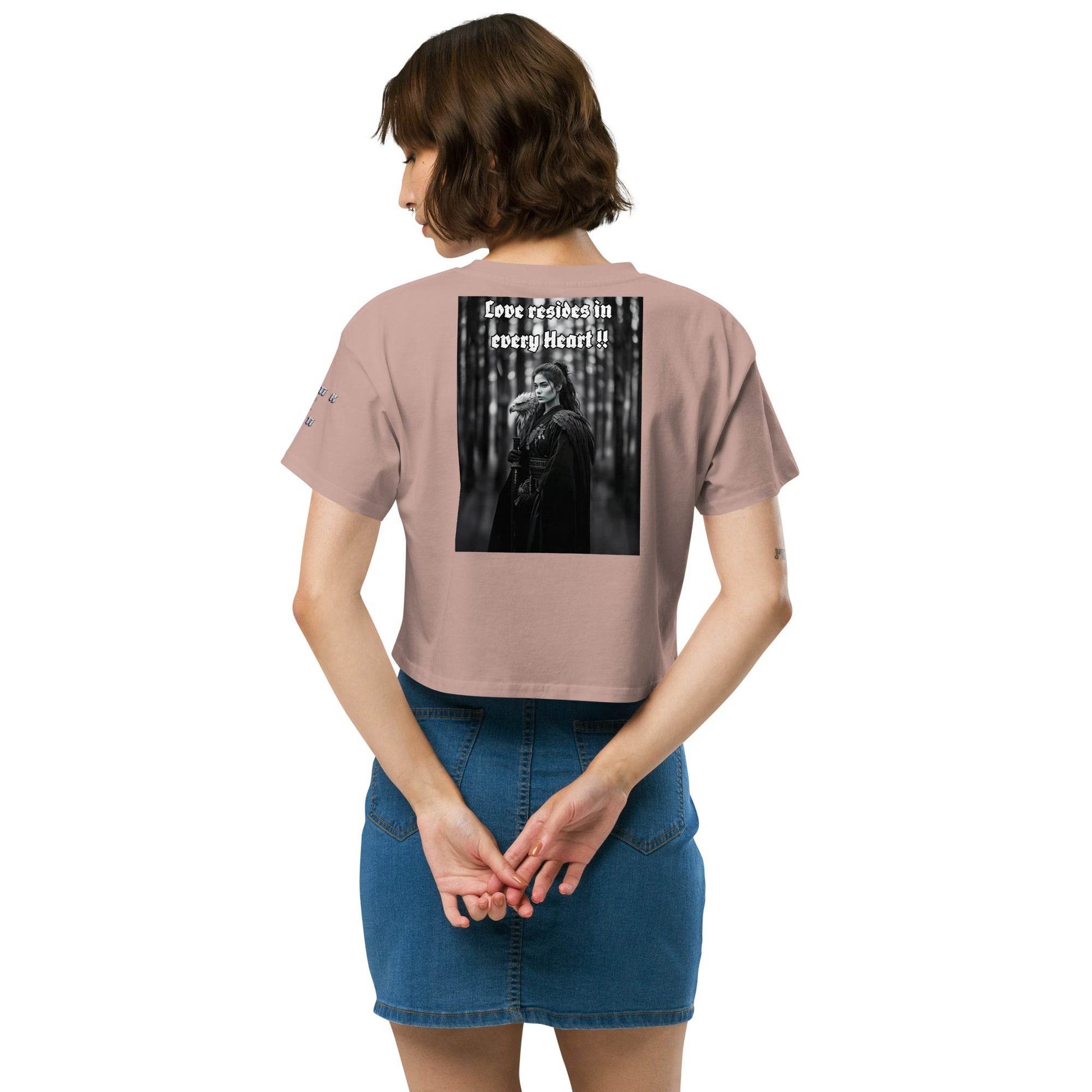 Women’s crop top t-shirt 100% cotton Design #1 - Monk&Nun UnisexClothing