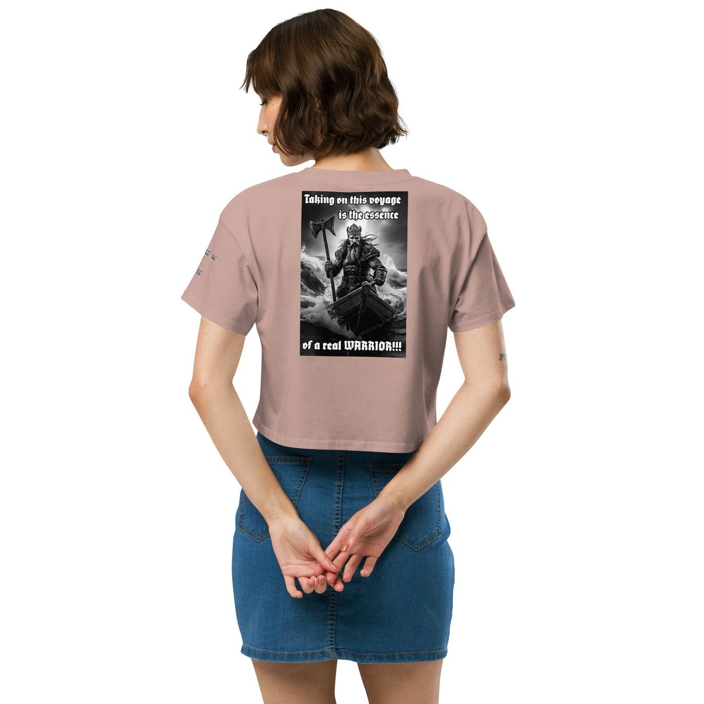 Women’s crop top t-shirt 100% cotton Design #12 - Monk&Nun UnisexClothing