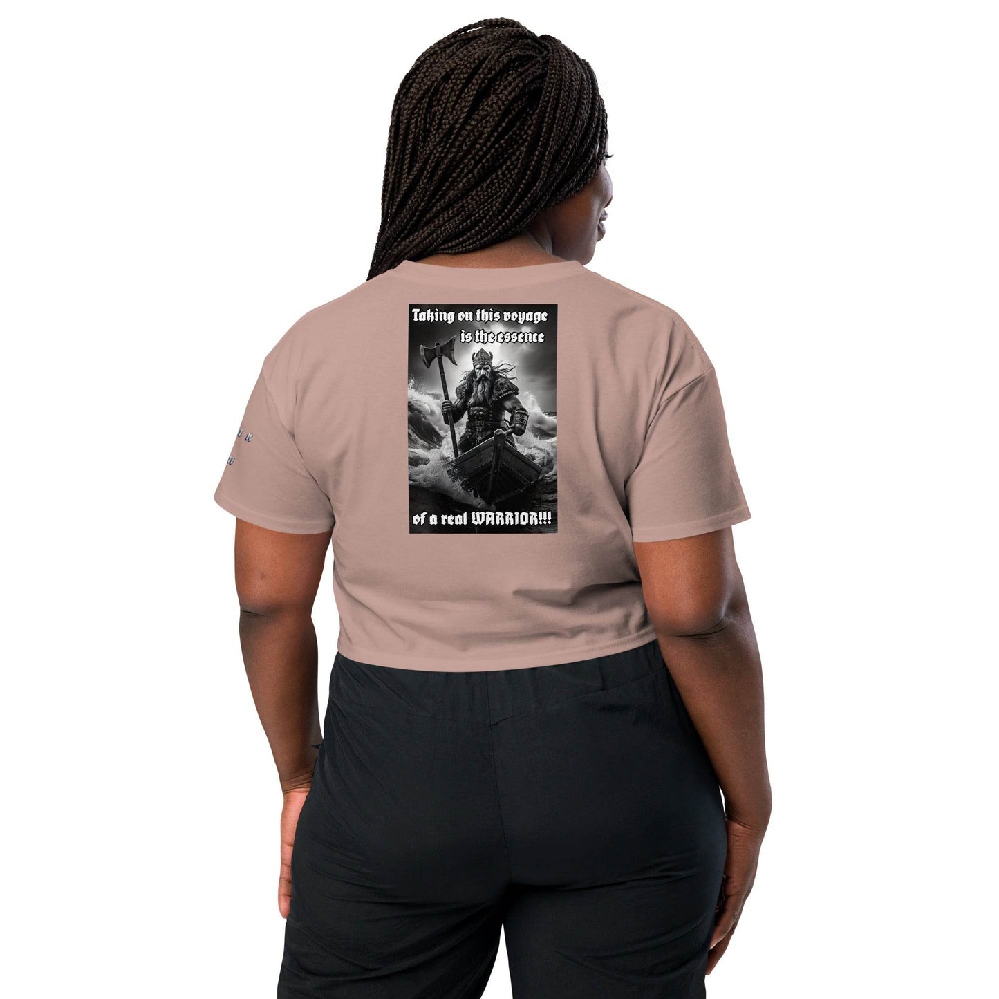 Women’s crop top t-shirt 100% cotton Design #12 - Monk&Nun UnisexClothing