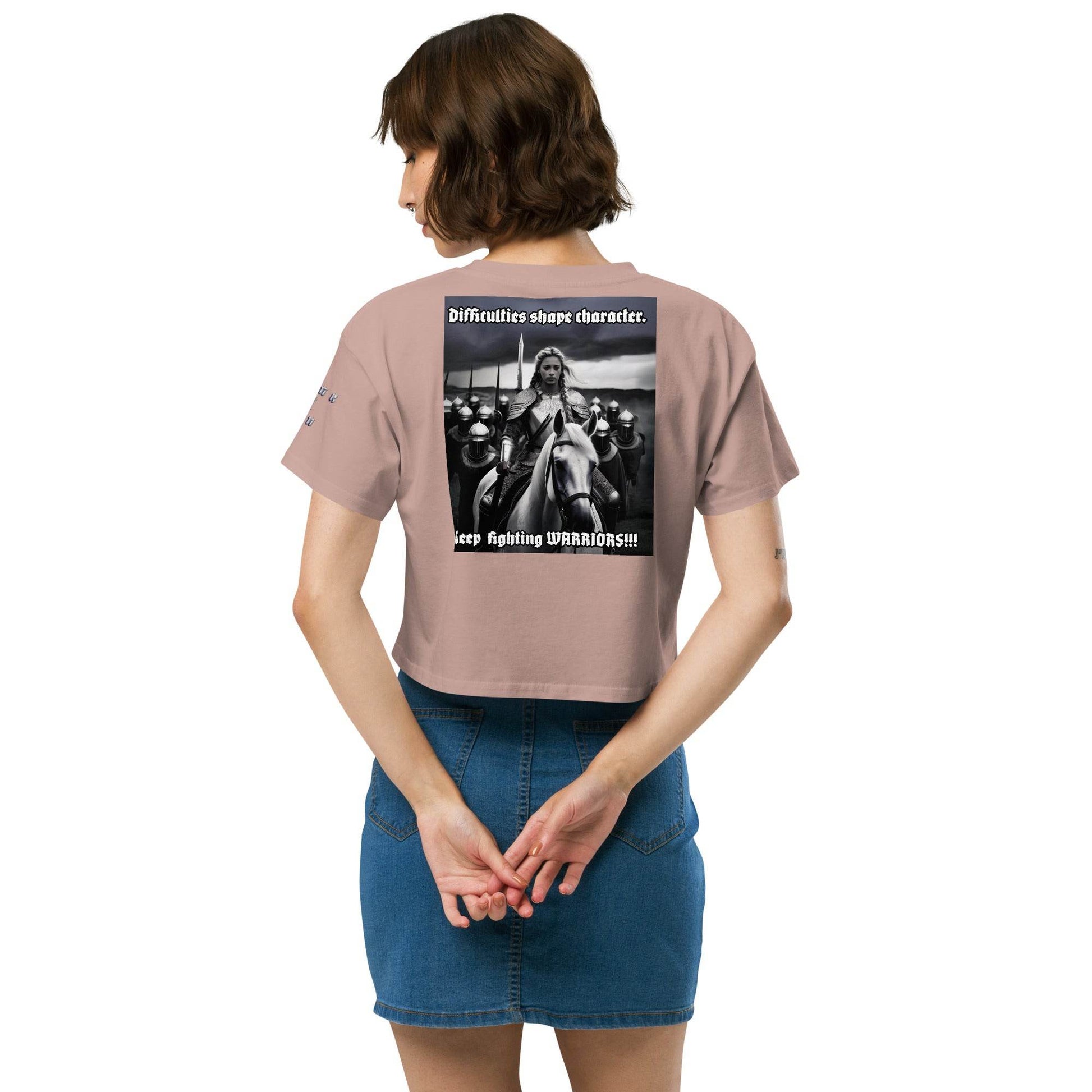 Women’s crop top t-shirt 100% cotton Design #14 - Monk&Nun UnisexClothing