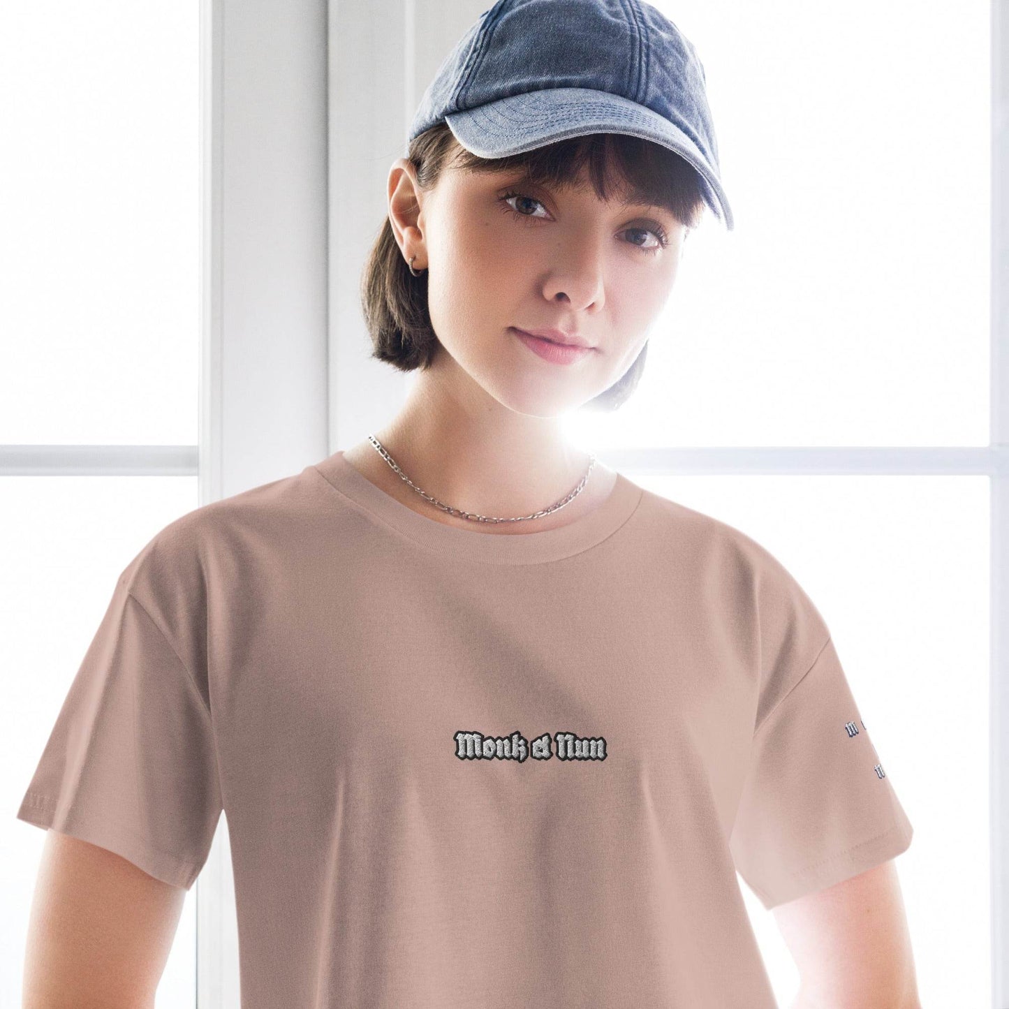 Women’s crop top t-shirt 100% cotton Design #12 - Monk&Nun UnisexClothing