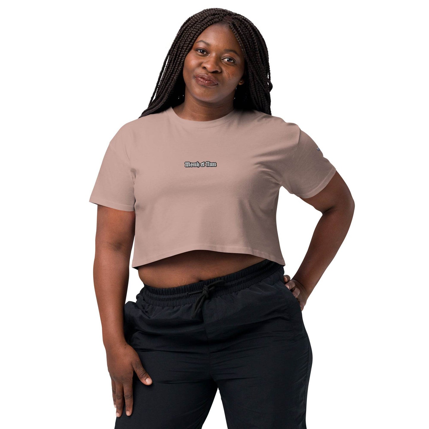 Women’s crop top t-shirt 100% cotton Design #12 - Monk&Nun UnisexClothing