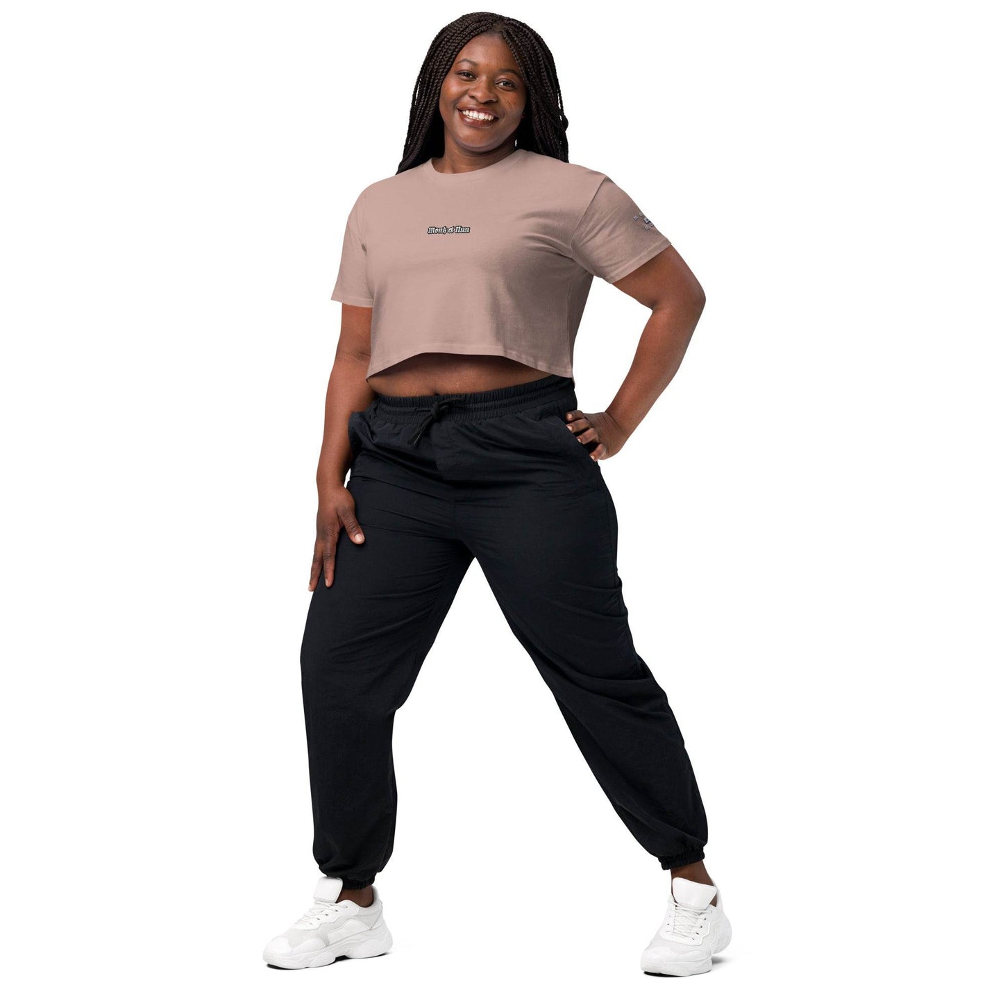 Women’s crop top t-shirt 100% cotton Design #1 - Monk&Nun UnisexClothing
