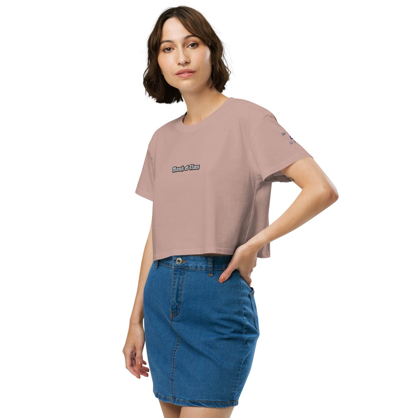 Women’s crop top t-shirt 100% cotton Design #14 - Monk&Nun UnisexClothing
