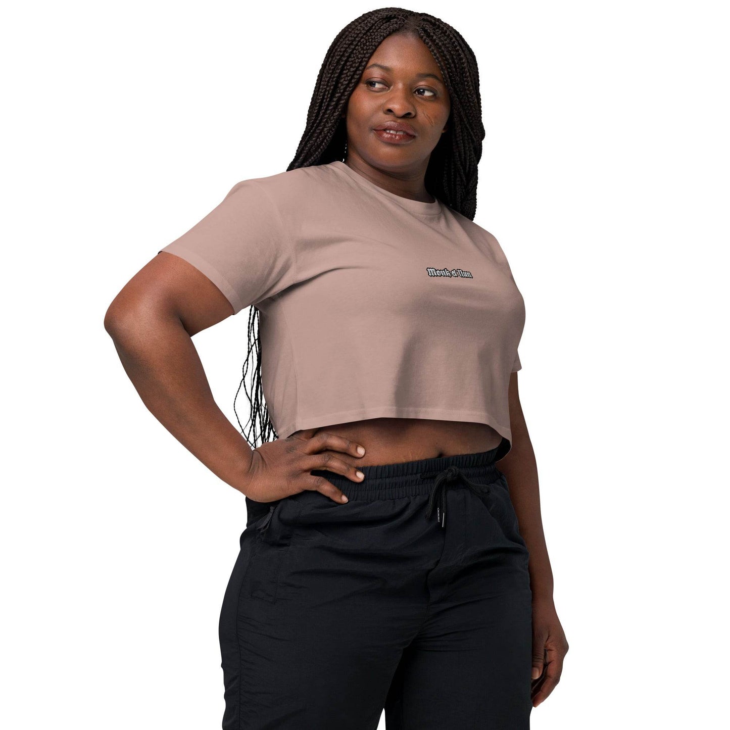 Women’s crop top t-shirt 100% cotton Design #14 - Monk&Nun UnisexClothing