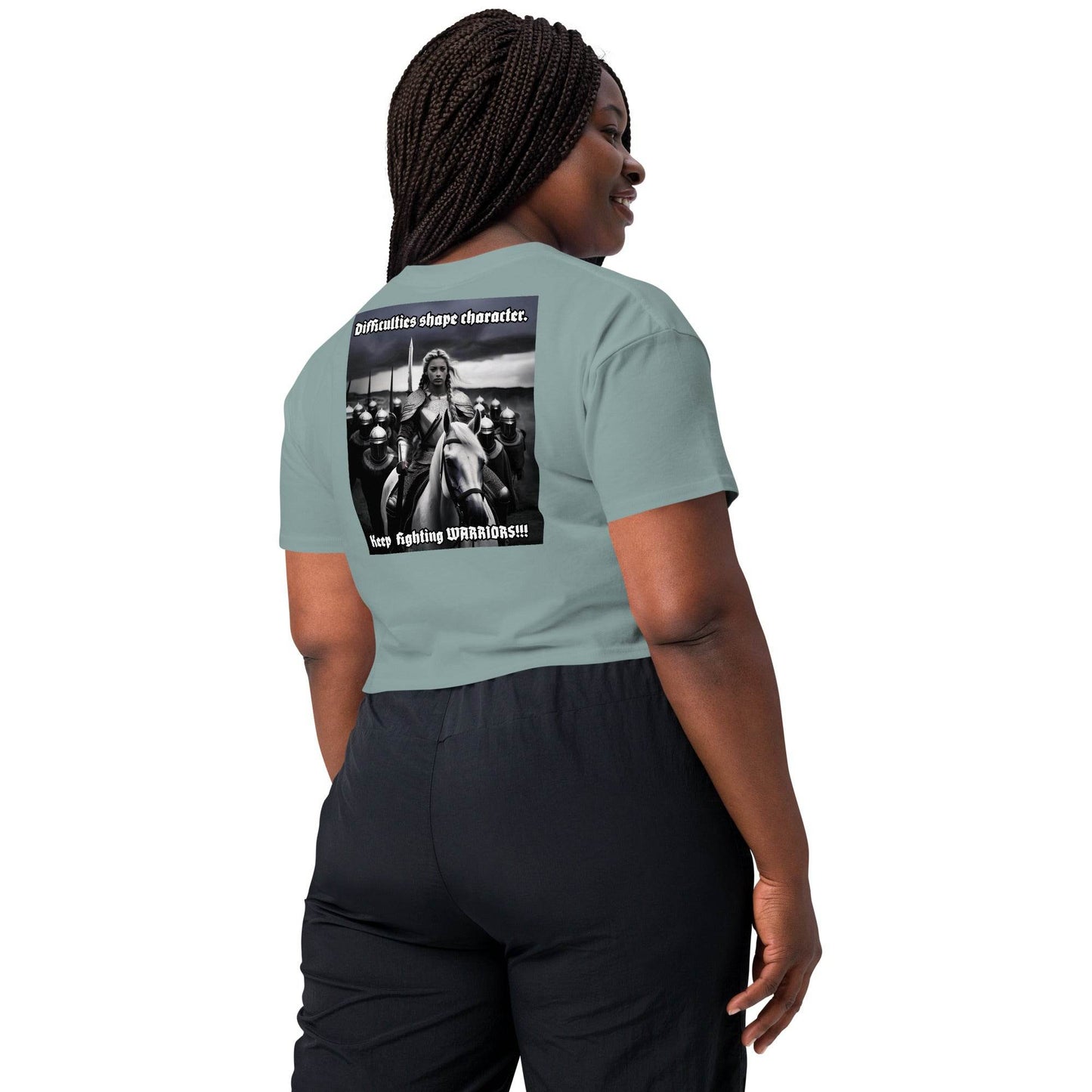 Women’s crop top t-shirt 100% cotton Design #14 - Monk&Nun UnisexClothing