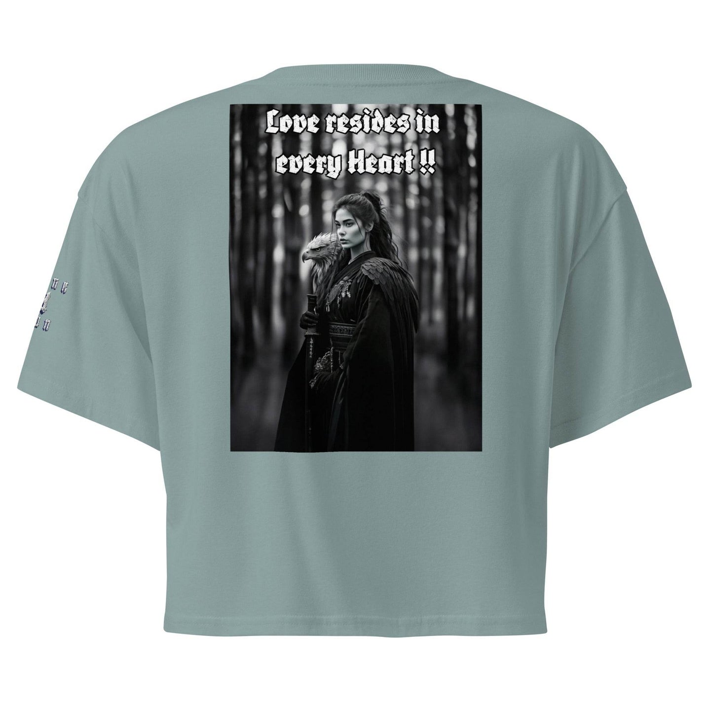 Women’s crop top t-shirt 100% cotton Design #1 - Monk&Nun UnisexClothing