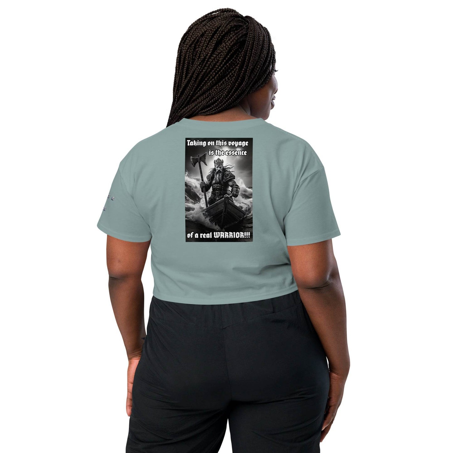 Women’s crop top t-shirt 100% cotton Design #12 - Monk&Nun UnisexClothing